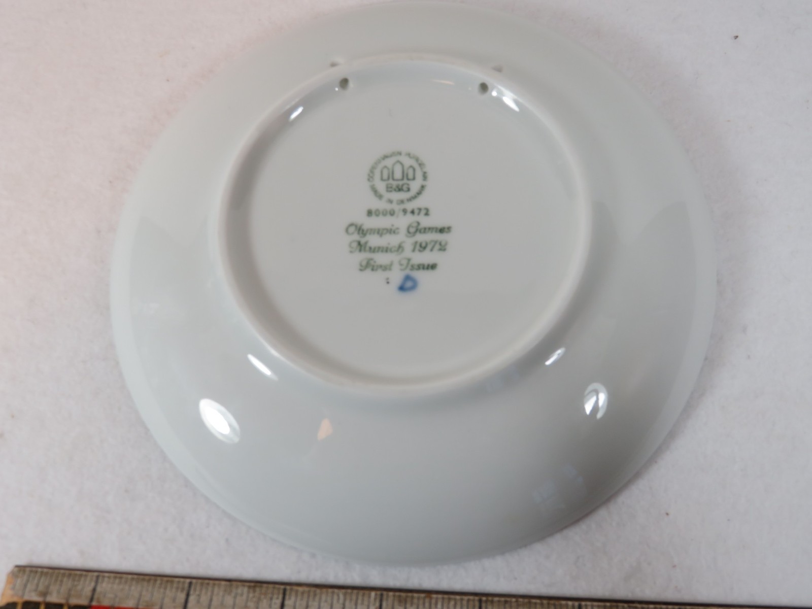 Souvenir 1972 Olympic Games Munich B&G 7 1/8 inch Wall Plate 1st Issue