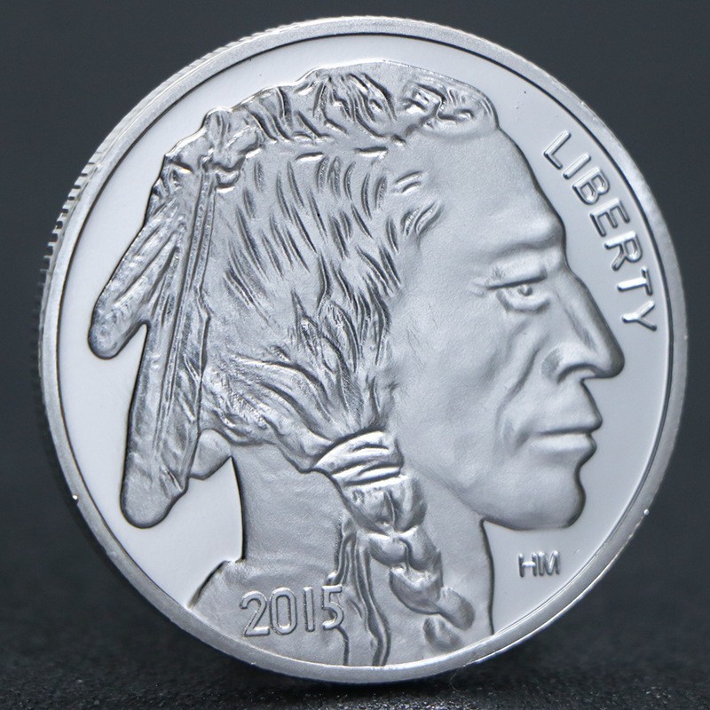 2015 1 Troy o -z Buffalo .999 Fine SiIver Round