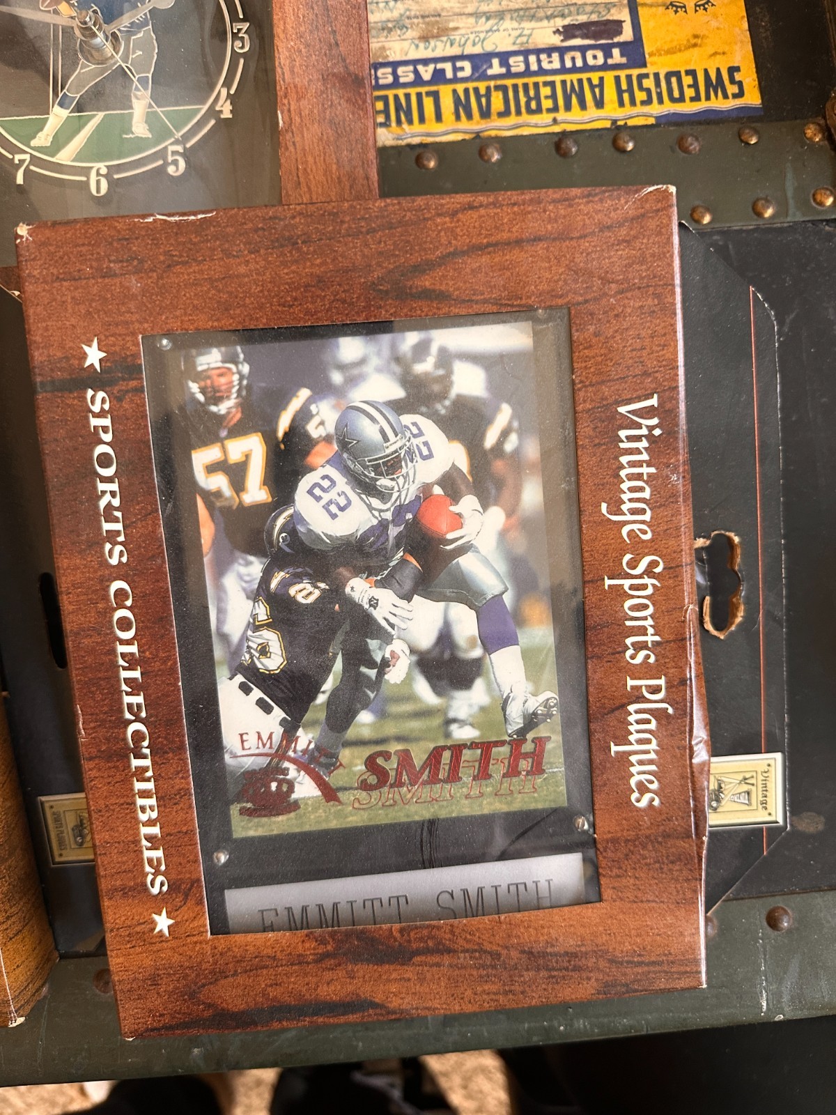 Vintage Authentic Sports Plaques 1990s Dallas Cowboys Collection Lot – 5pcs