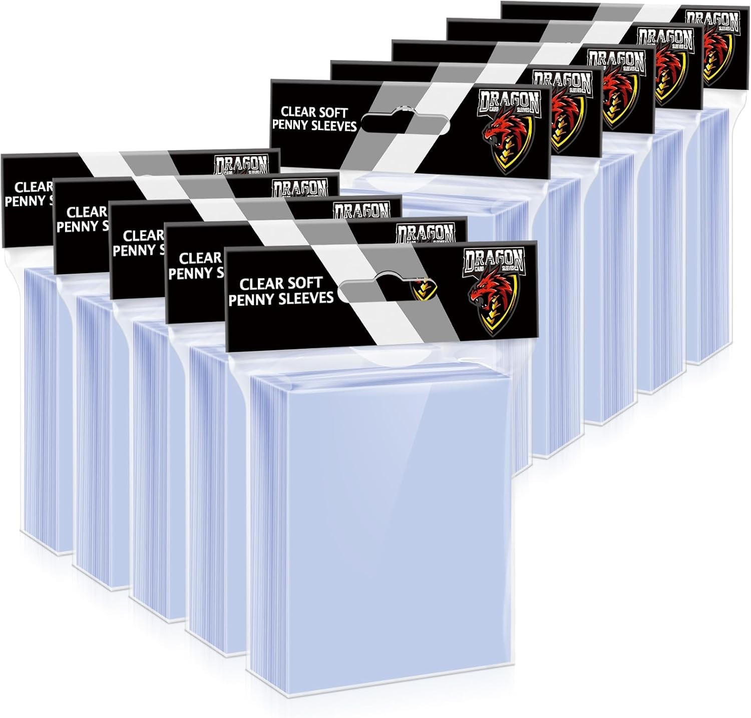 1000 Counts Card Sleeves Top Loaders For Trading Cards, Penny Soft Sleeves