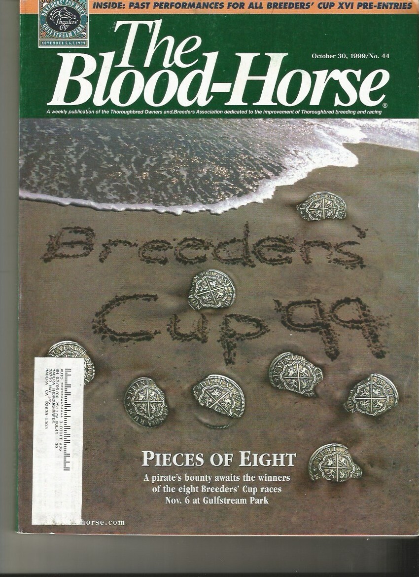 1999 Blood Horse Racing magazine Breeders Cup preview Beautiful Pleasure Artax