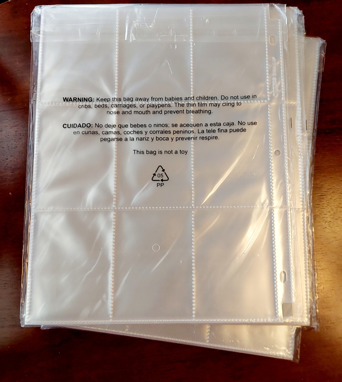 4 Packs of Trading Card Protective Pages 2.5″ X 3.5″ Thick New P4