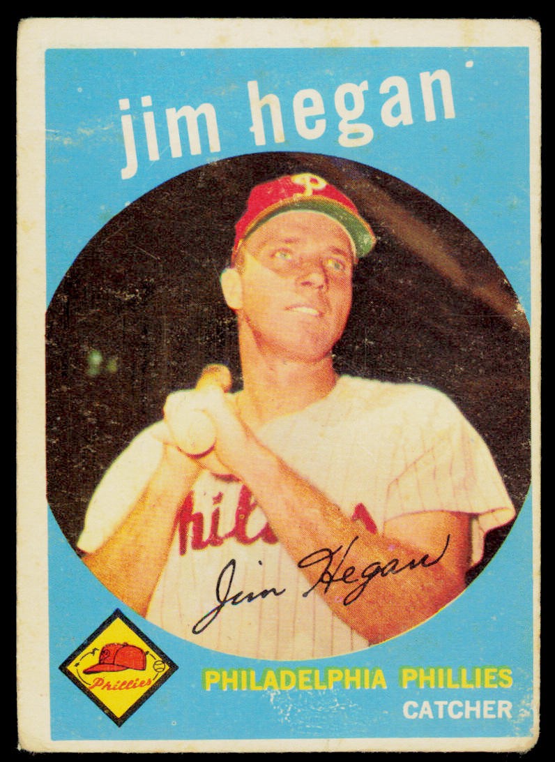 1959 Topps Jim Hegan 372 Philadelphia Phillies