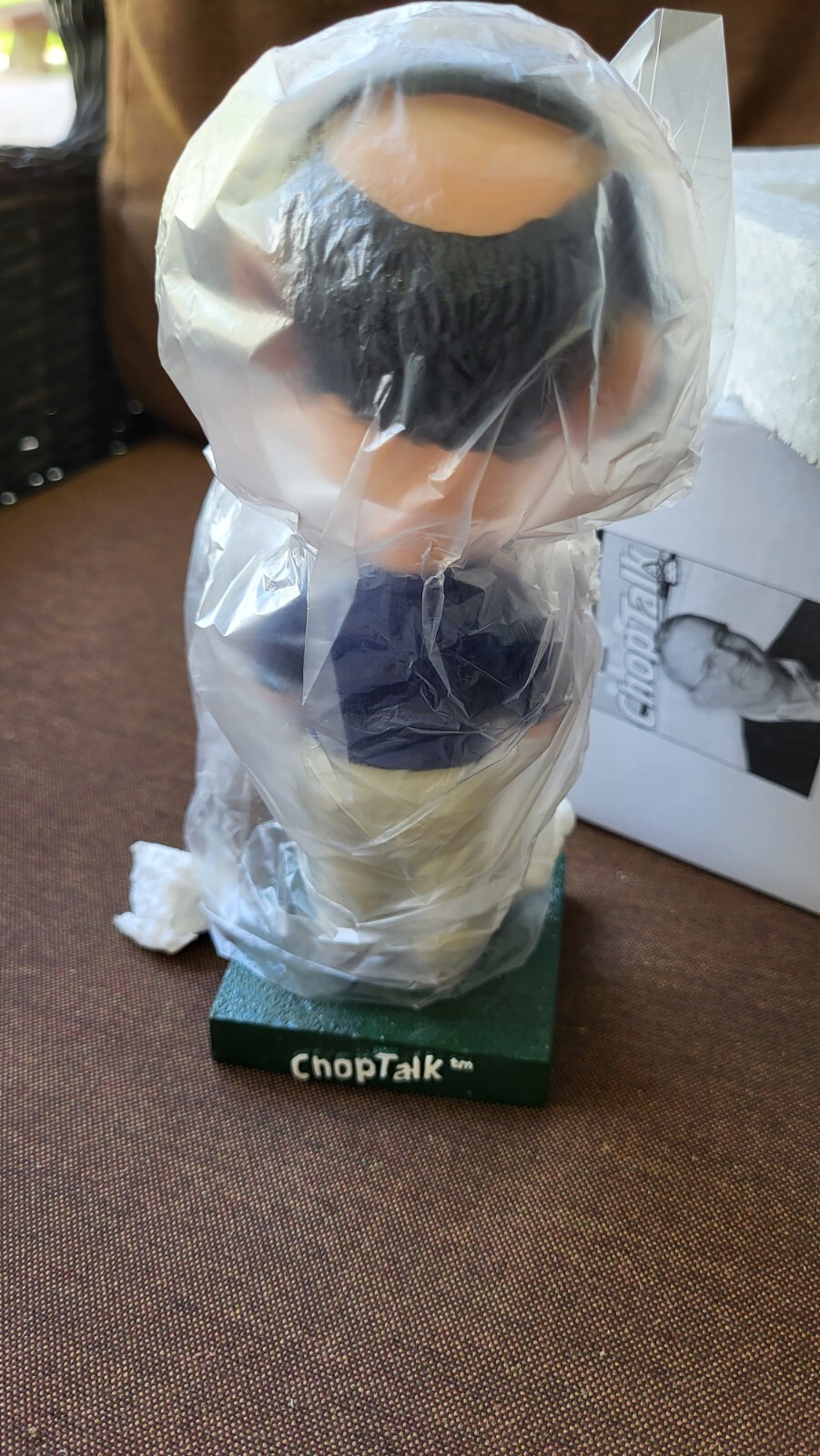 SUPER RARE, NUMBERED ATL Braves ICONIC Announcer, SKIP CARAY ’02 Bobblehead NIB.
