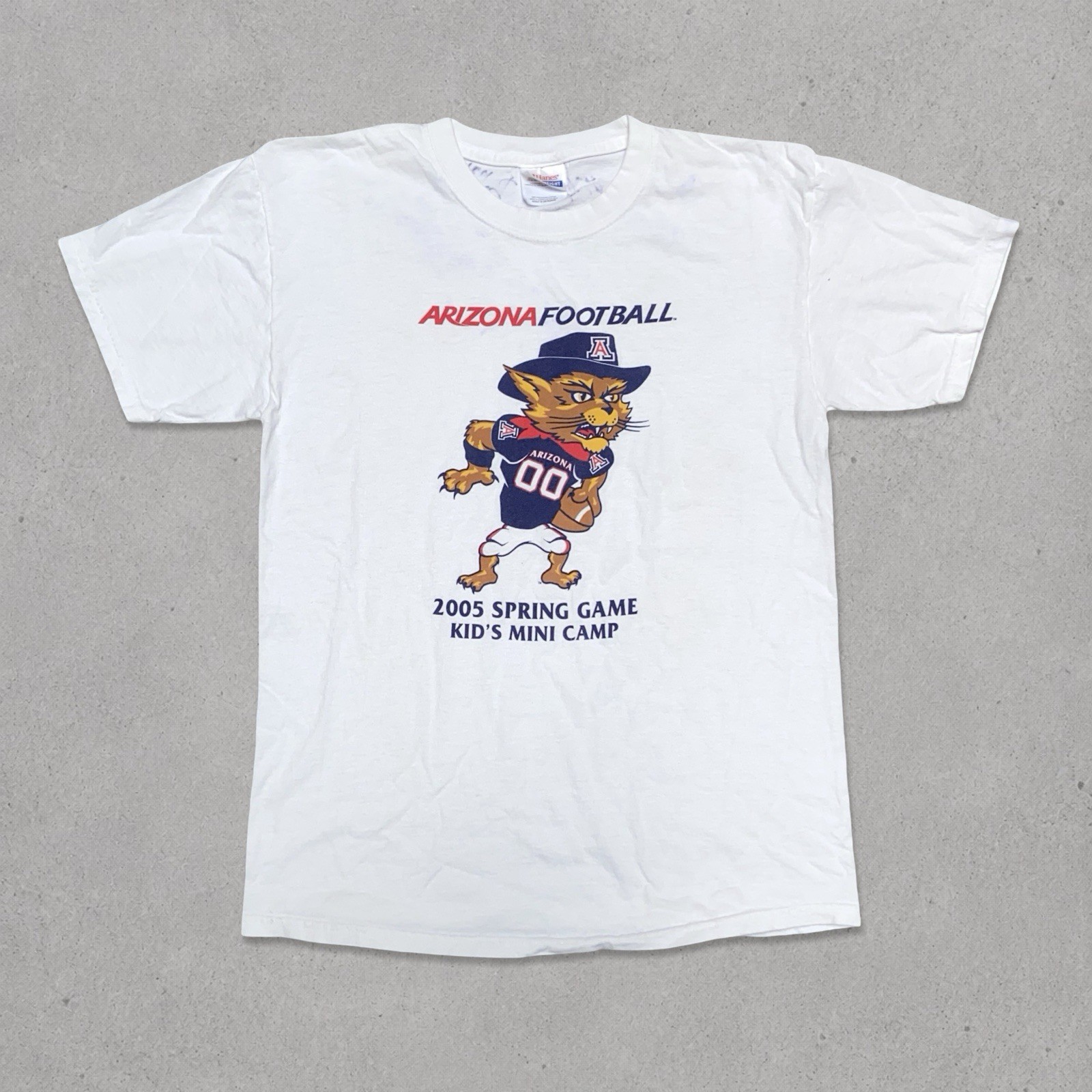 Vintage Arizona Wildcats Football 2005 Spring Game T Shirt Signed Size M