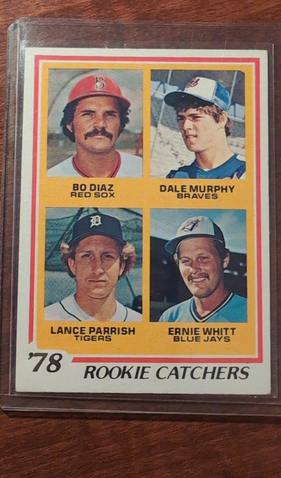 1978 Topps – Rookie Catchers Dale Murphy, Lance Parrish, Ernie Whitt #708 (RC)