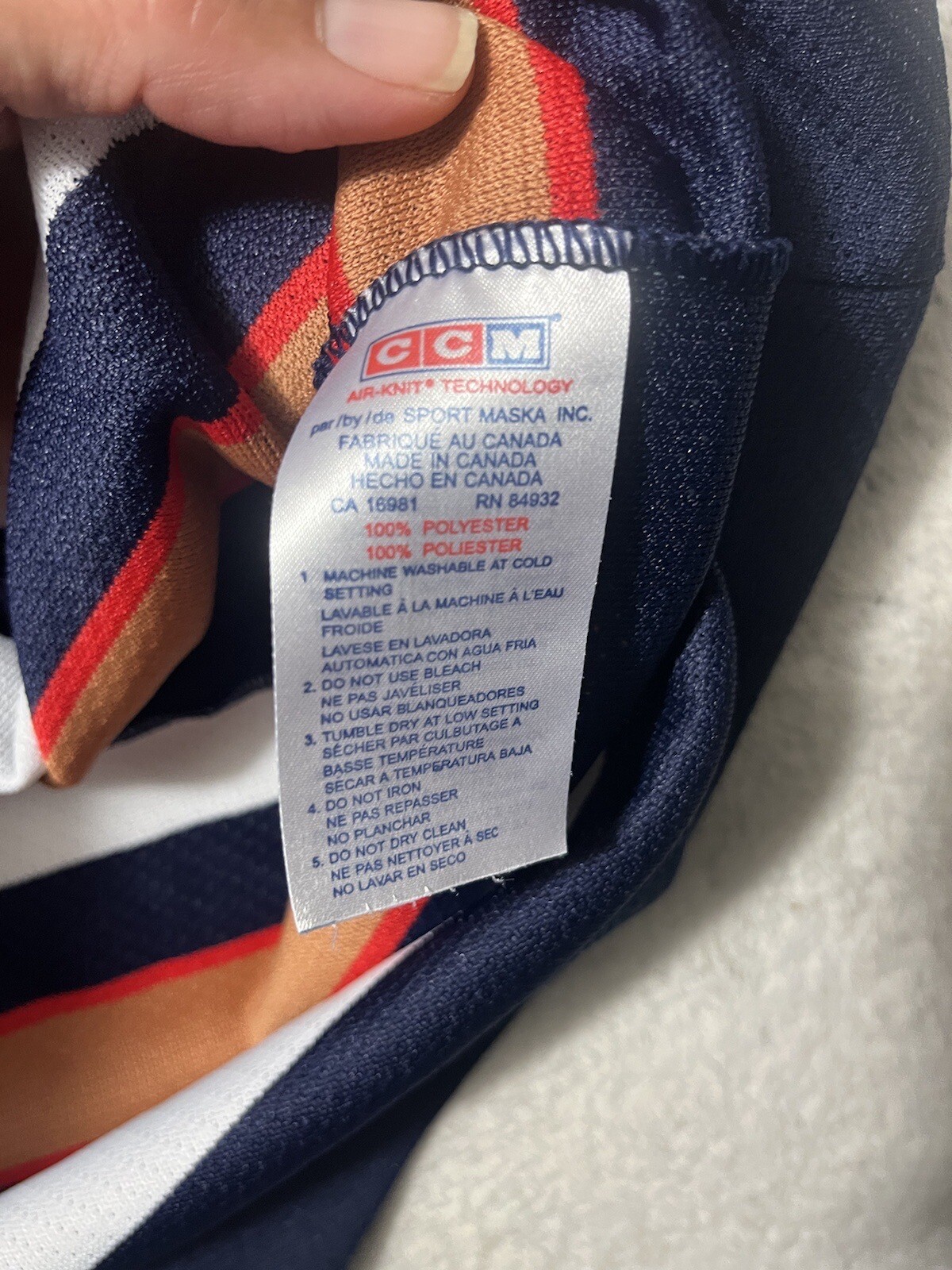 JASON SMITH EDMONTON OILERS CCM STANLEY CUP REPLICA JERSEY XXL NEVER WORN..