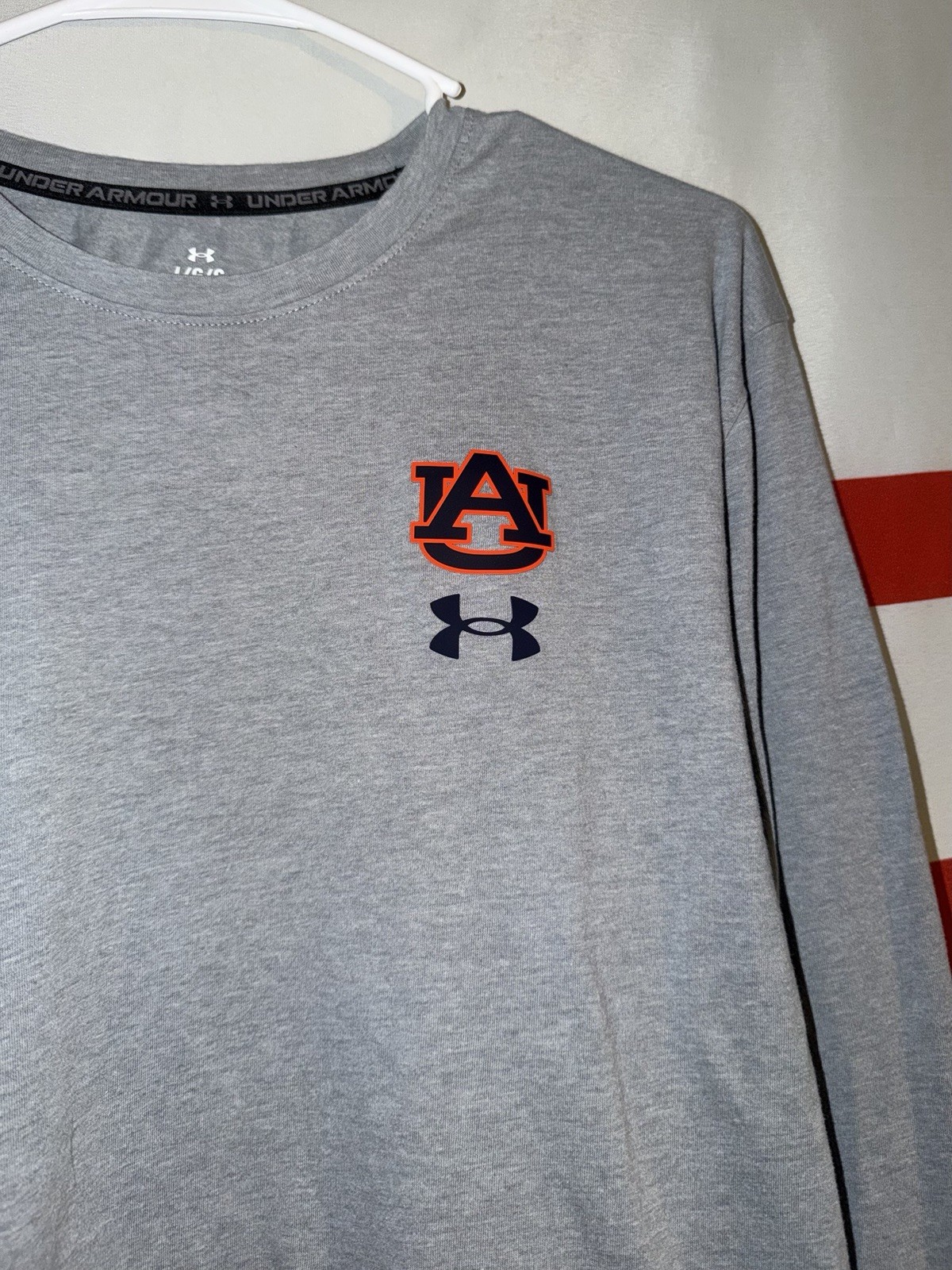 Under Armour Auburn Tigers T Shirt Mens Large Football