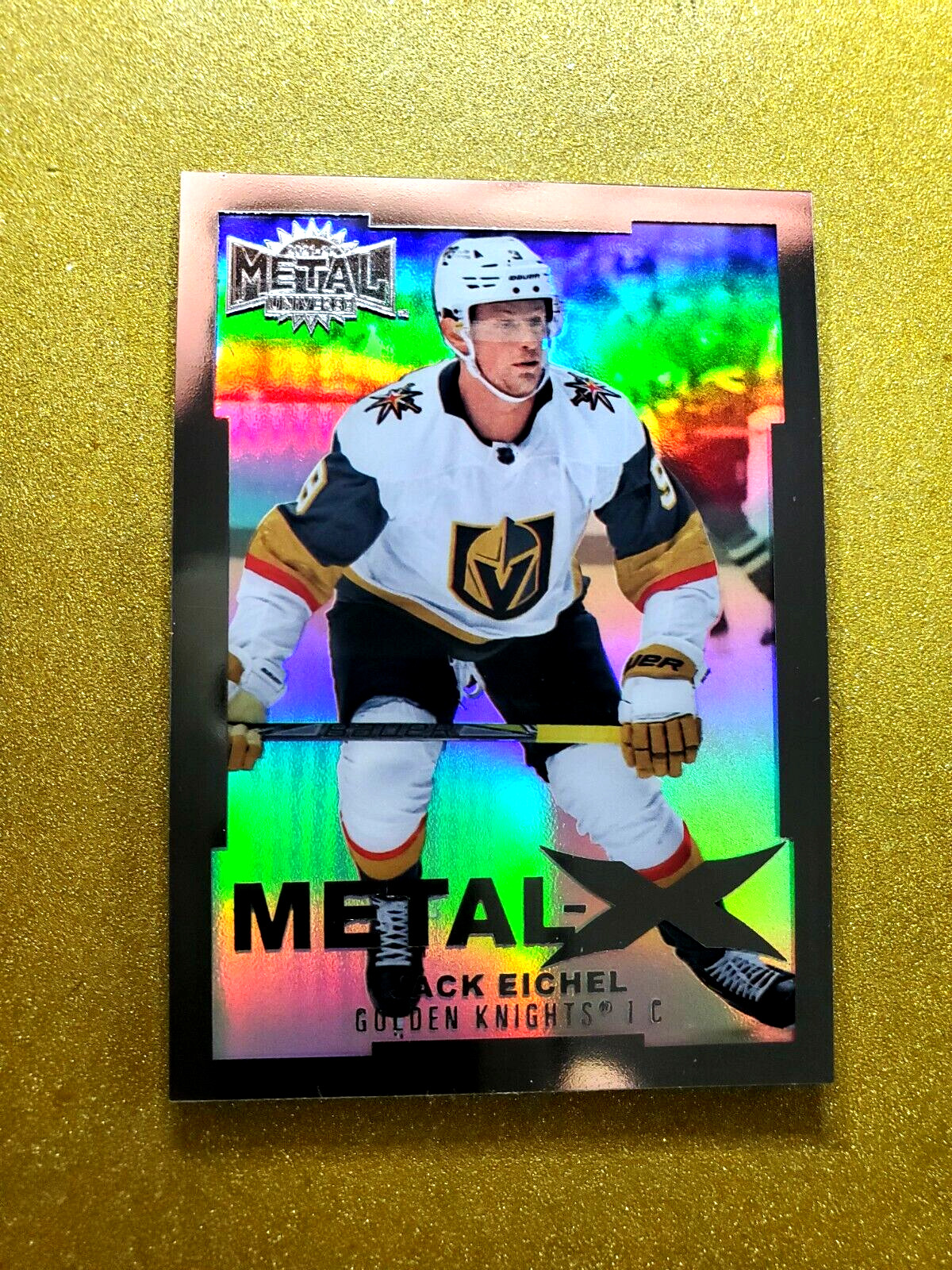 2021-22 Skybox NHL Metal Universe #MX31 Jack Eichel METAL X Holo SSP CASE HIT