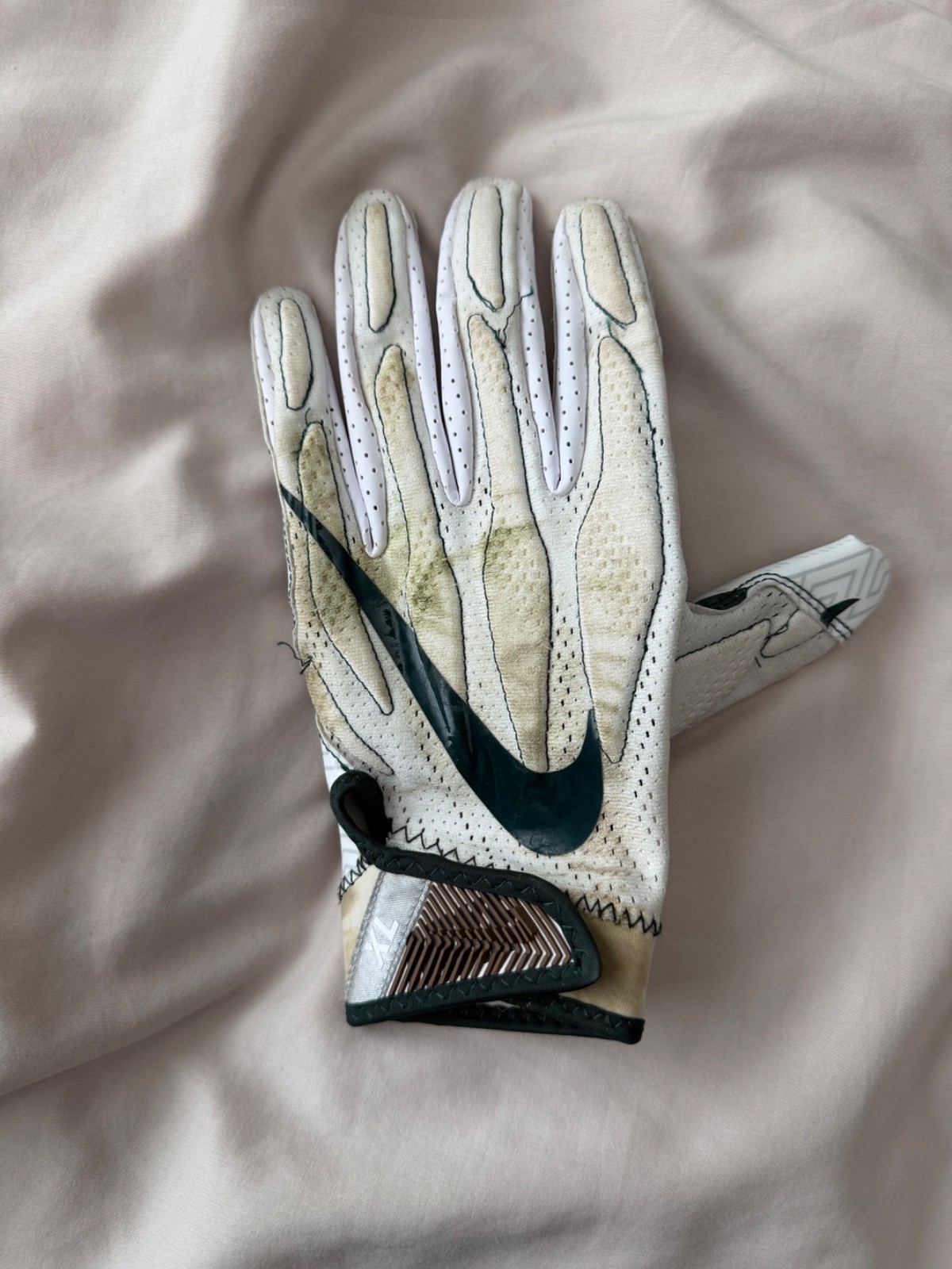 Bowl game used Michigan state football glove