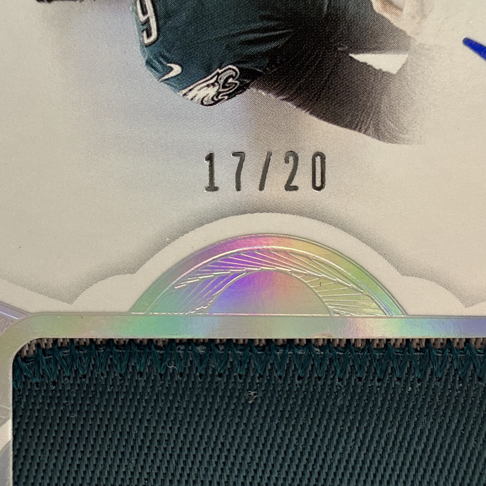 2025 Panini Flawless Nick Foles Patch On Card Auto Silver /20 PA-NFS Eagles