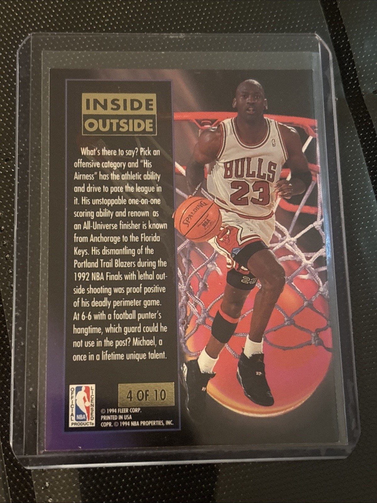 1993-94 Fleer Ultra – Inside Outside Michael Jordan #4