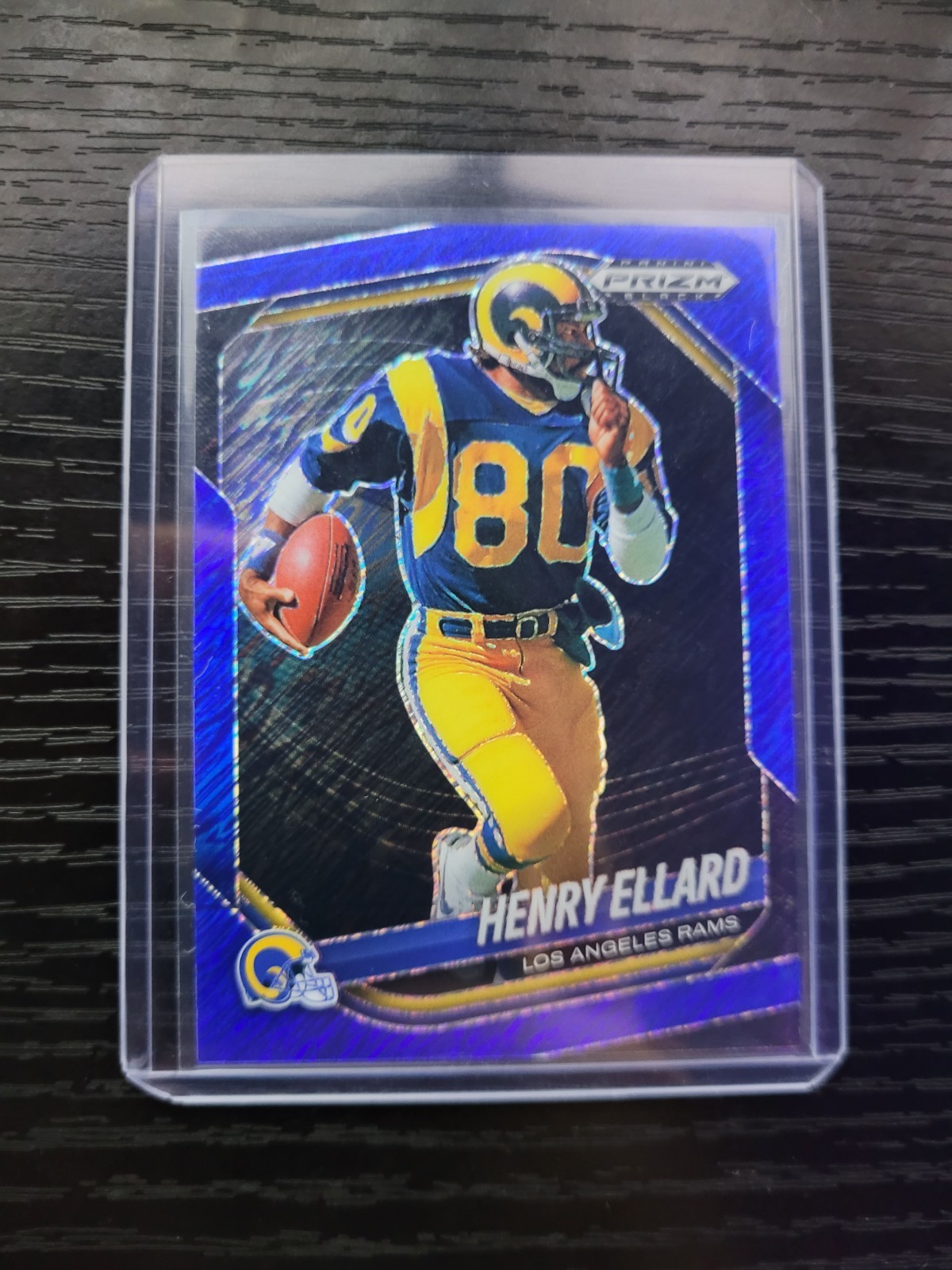 2025 Panini Prizm Black Henry Ellard #80 Blue Shimmer /35 LA Rams