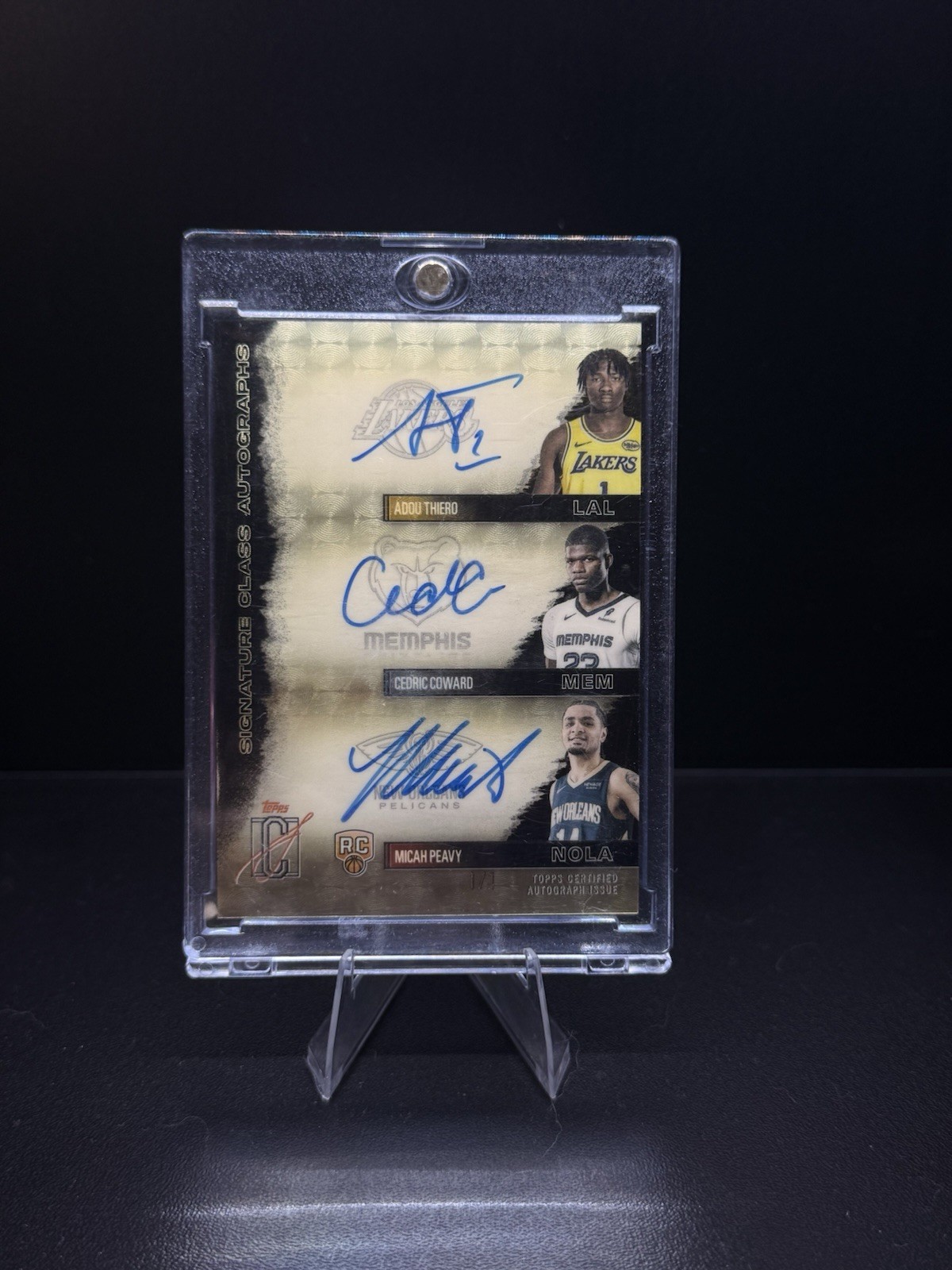 Topps 2026 Signature Class Basketball Superfractor 1/1 TA-ACM Triple Auto🔥