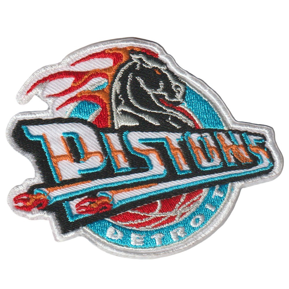 Wholesale Detroit Pistons Vintage Logo Size 3.3 in x 2.6 in Sew Iron On Patches