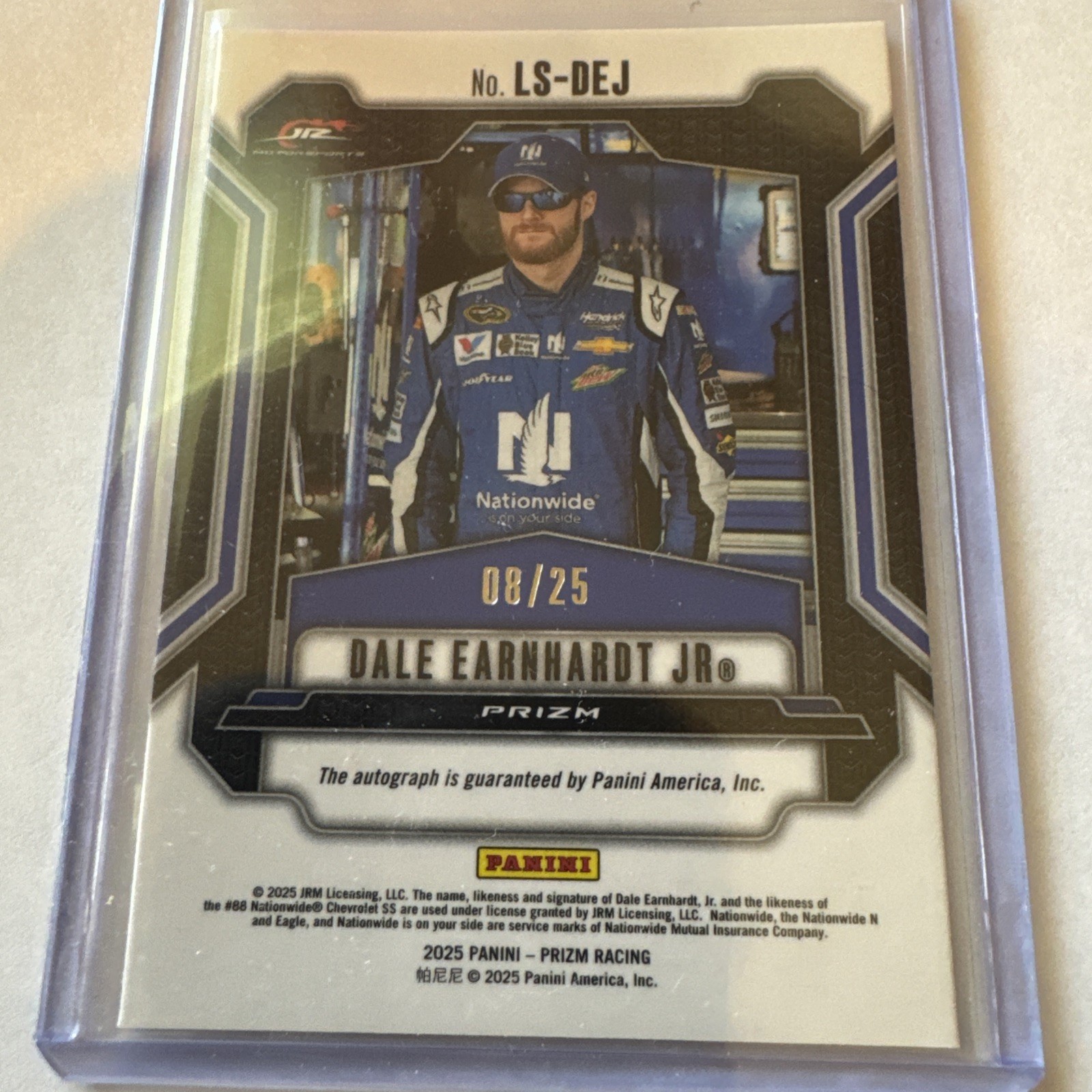 Dale Earnhardt Jr. 2025 Prizm Racing NASCAR Legendary Auto Mojo 8/25 LS-DEJ
