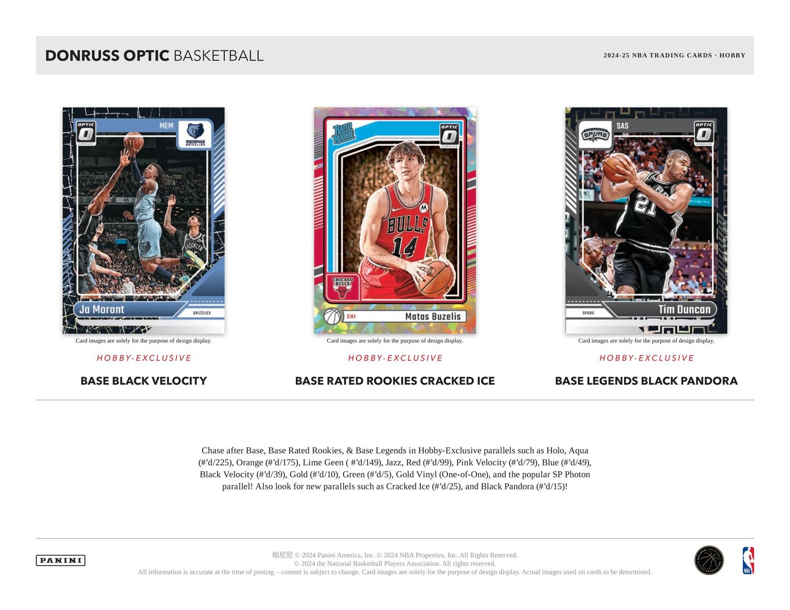 2024/25 PANINI DONRUSS OPTIC BASKETBALL FAST BREAK BOX