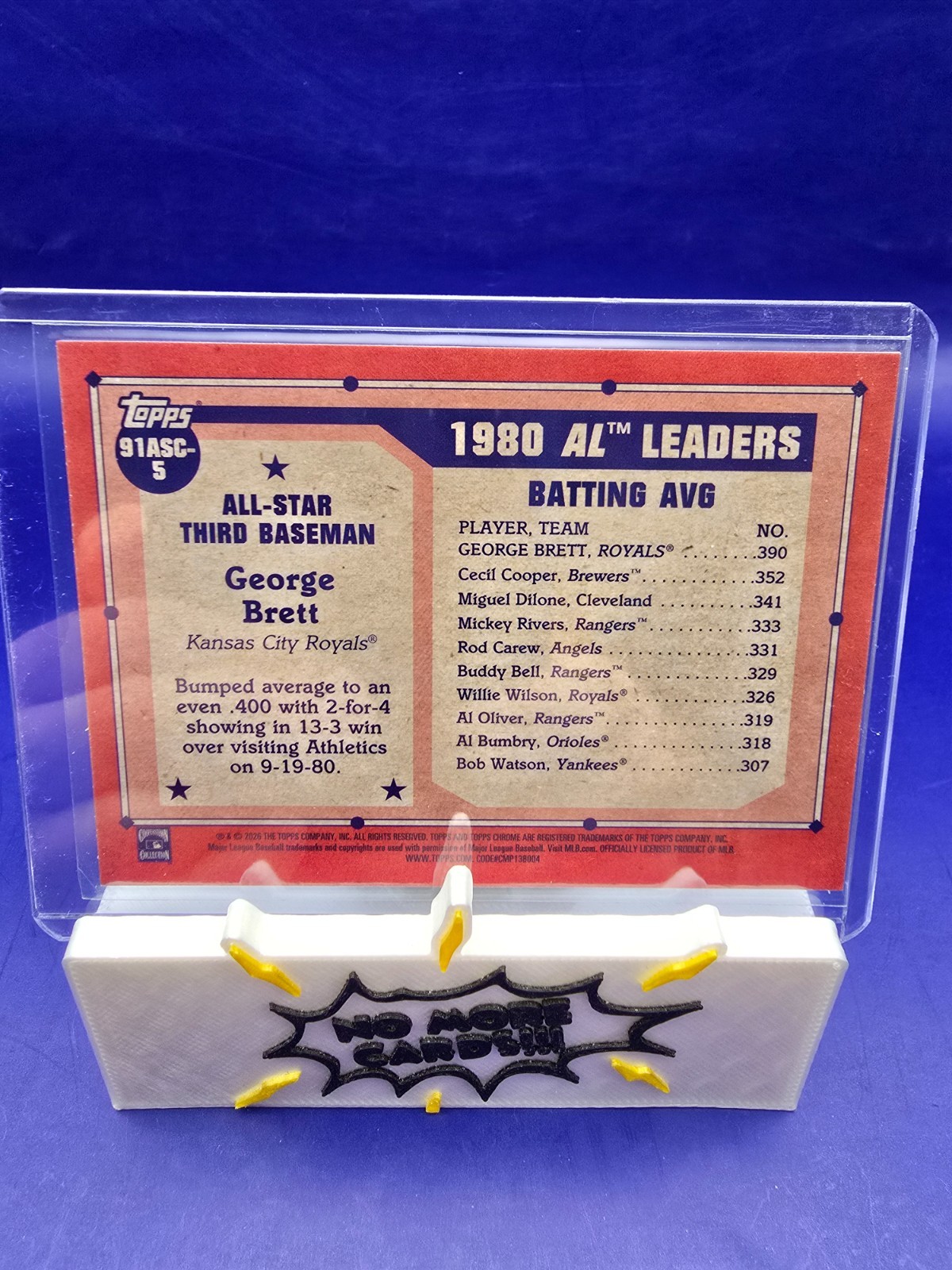 2026 Topps Series 2 George Brett 1991 Topps All-Star Silver Pack Mojo