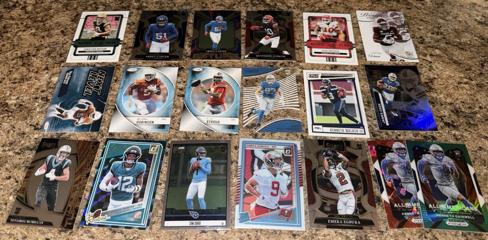 HUGE ALL Football Rookie Card Lot! 300ct Box Full!!