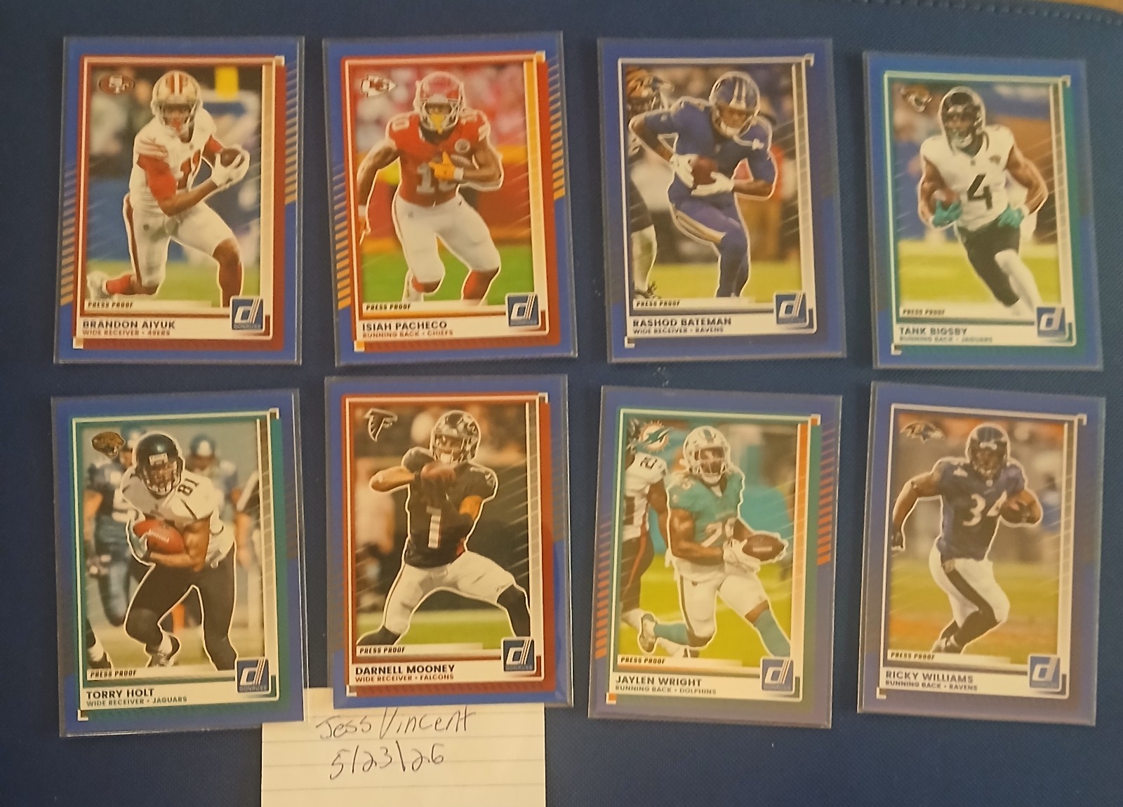 Donruss/Panini Select 2025 145 Football Card Lot. Less Than .50 Cents Per Card