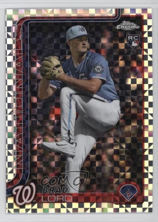 2025 Topps Chrome Update X-Fractor Brad Lord #USC77 Rookie RC 1sr5