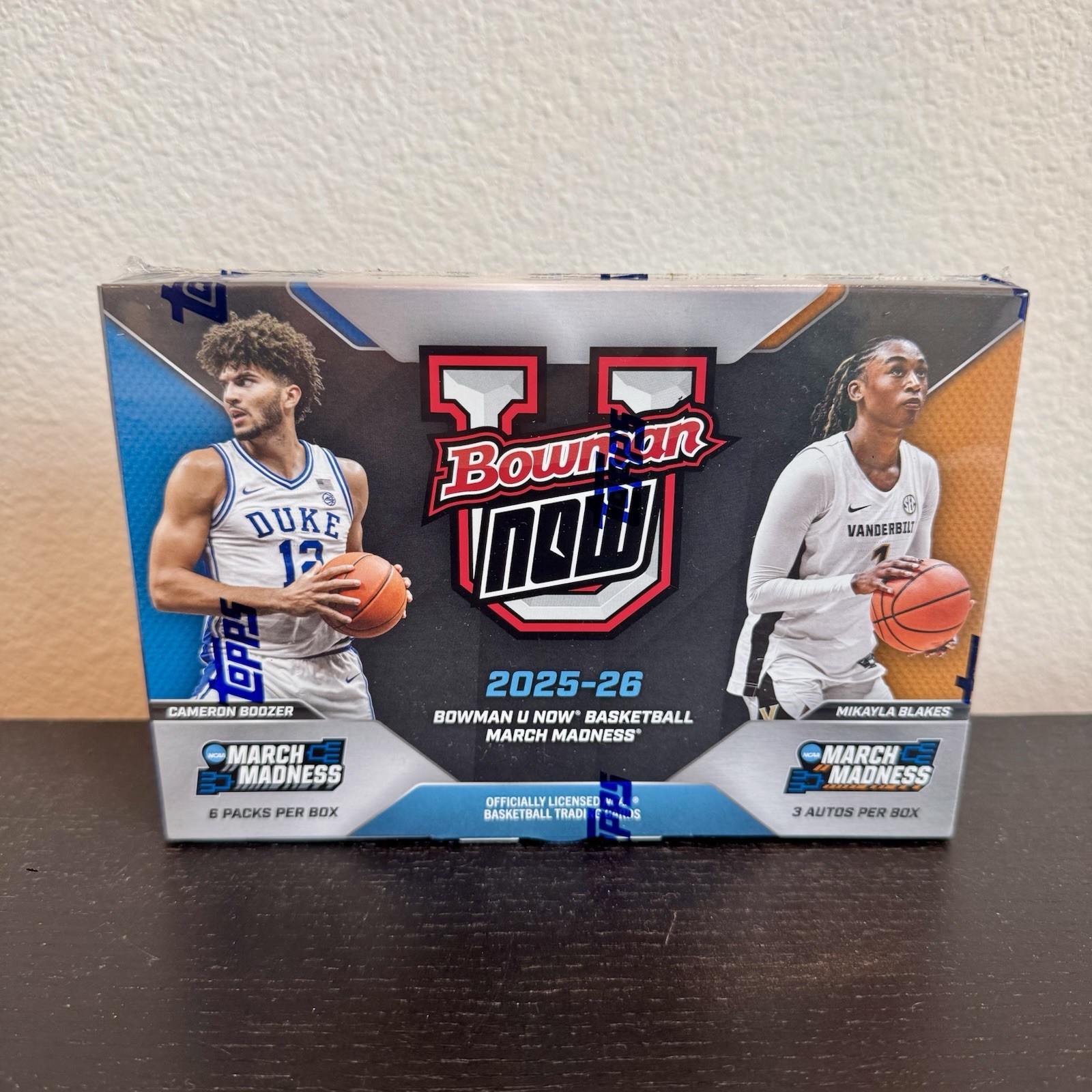 2025-26 Bowman U NOW Basketball March Madness – Hobby Box – NEW SEALED