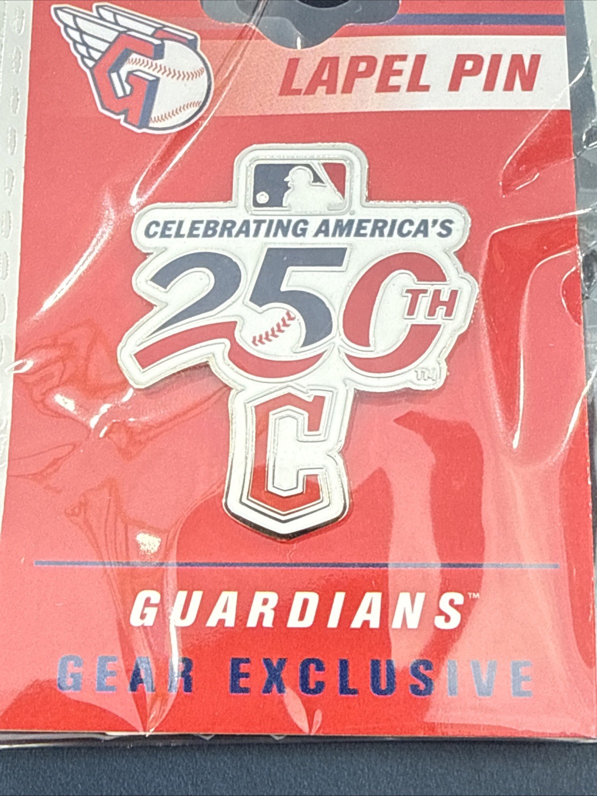 Cleveland Guardians 2026 USA America 250th Birthday Celebration Pin MLB Baseball