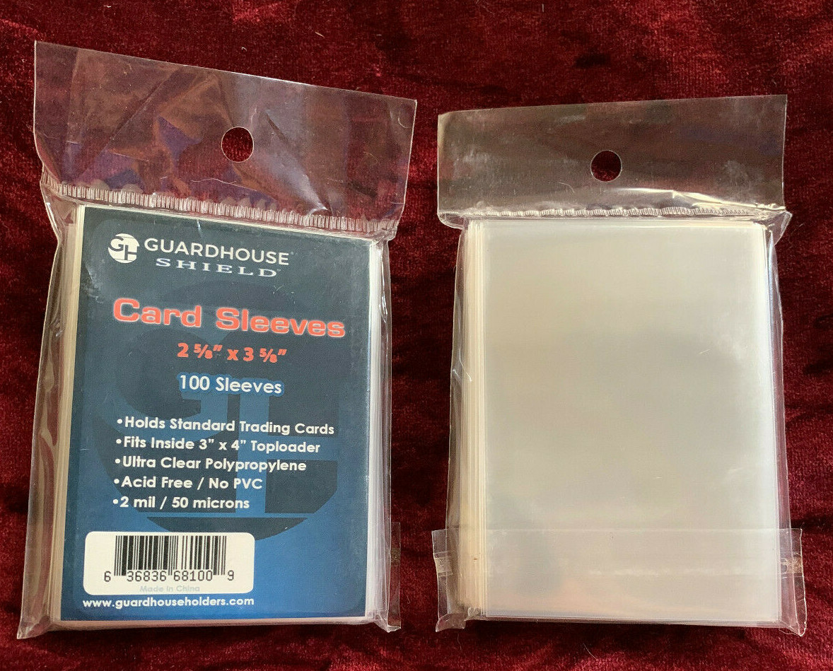 Case of Guardhouse Shield Penny Sleeves 2 5/8″x3 5/8″ 100 packs =10,000 sleeves
