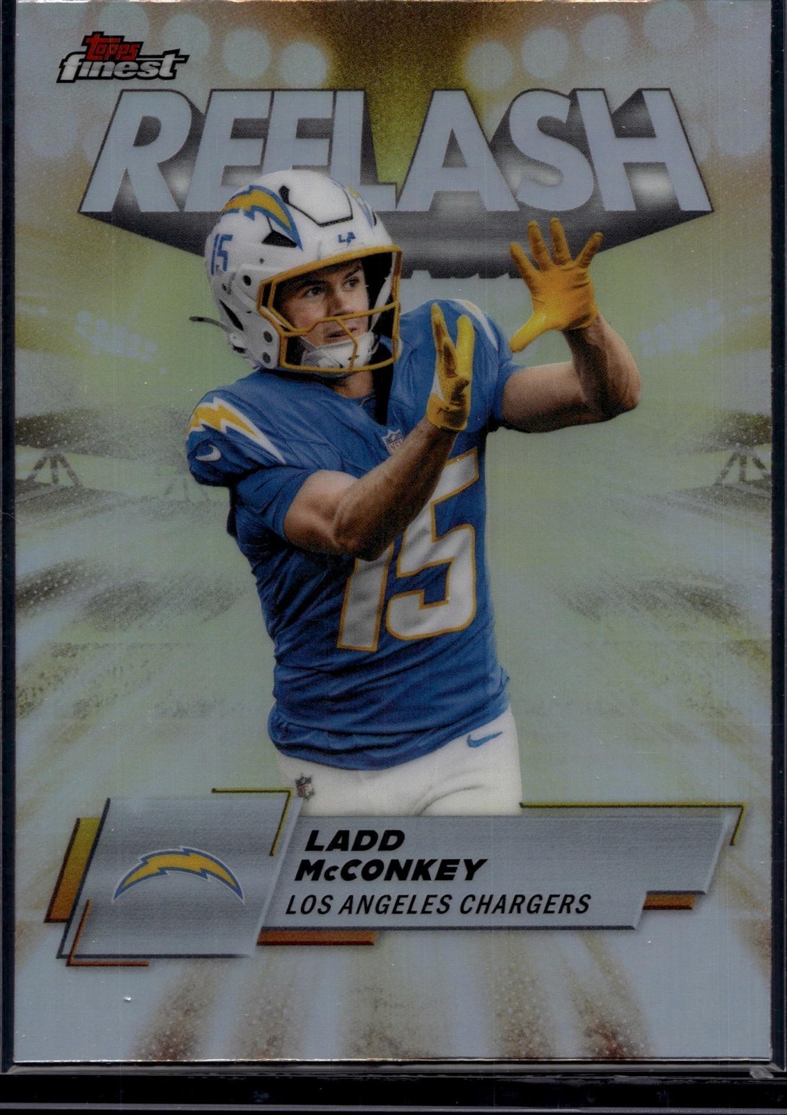 2025 Finest #RF-15 Ladd McConkey Reflash Refractor