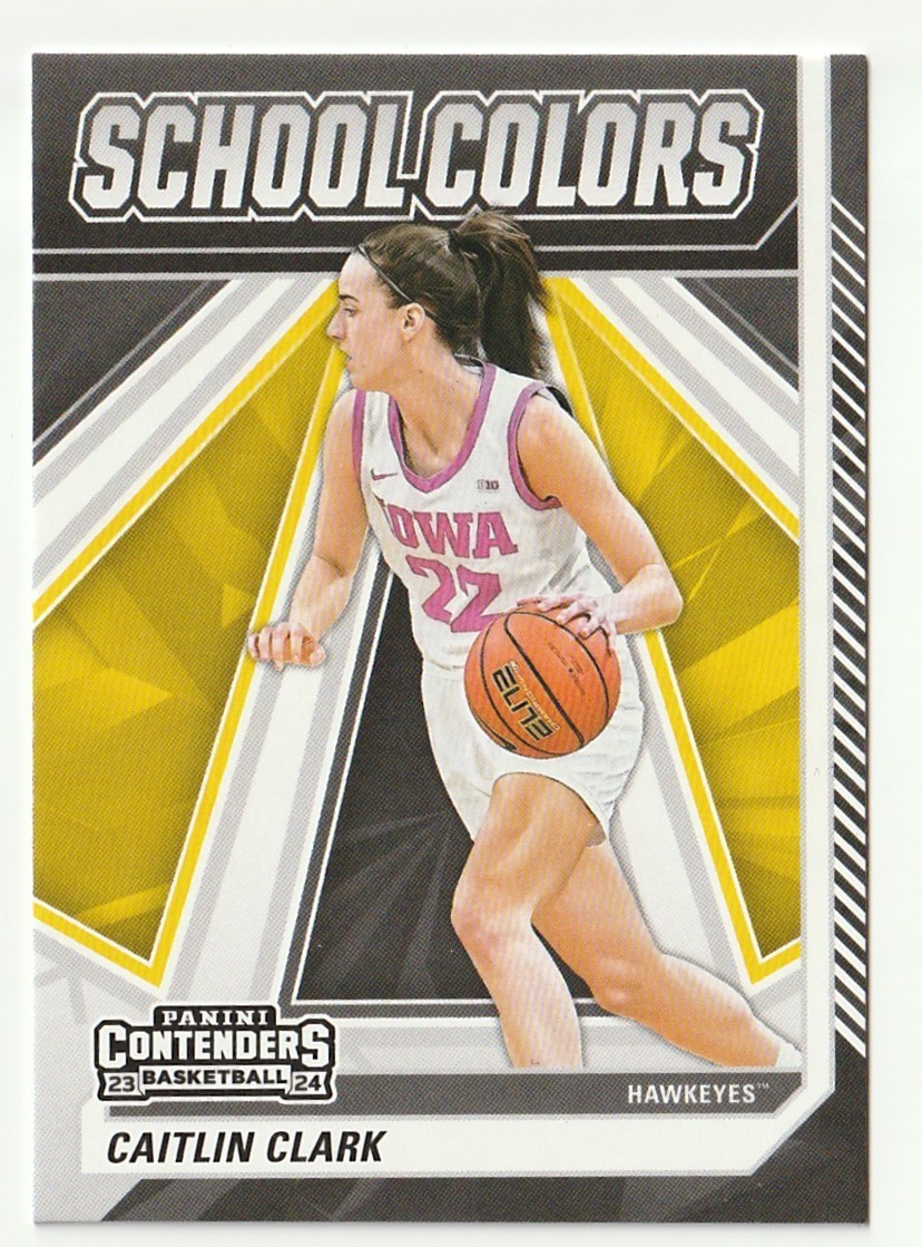 2024 Panini Caitlin Clark Collection – School Colors Caitlin Clark #SC4 (RC)