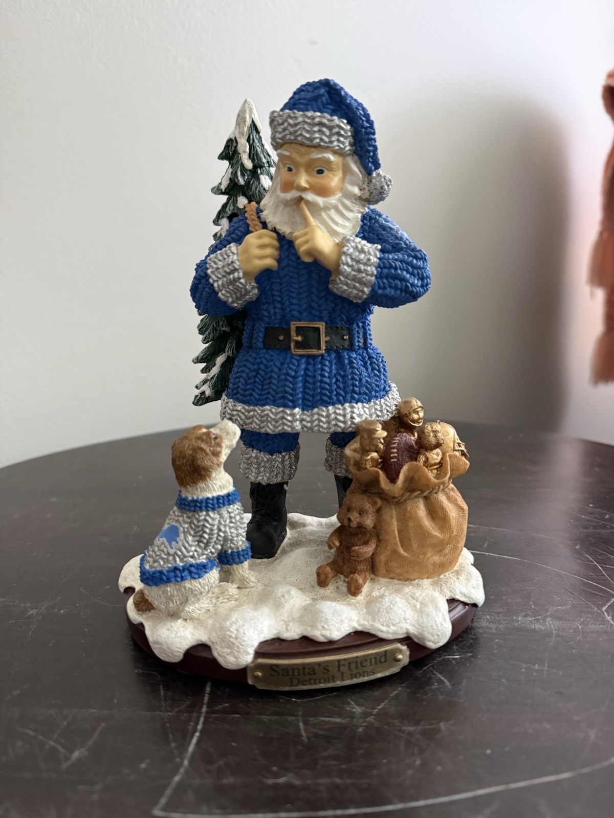 VTG 2002 Detroit Lions Christmas Santa The Memory Company Santa’s Friend NFL