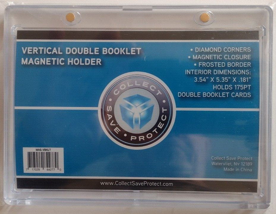 CSP Double Booklet Magnetic Holder Protector NIP Corner Protection 3.54×5.35