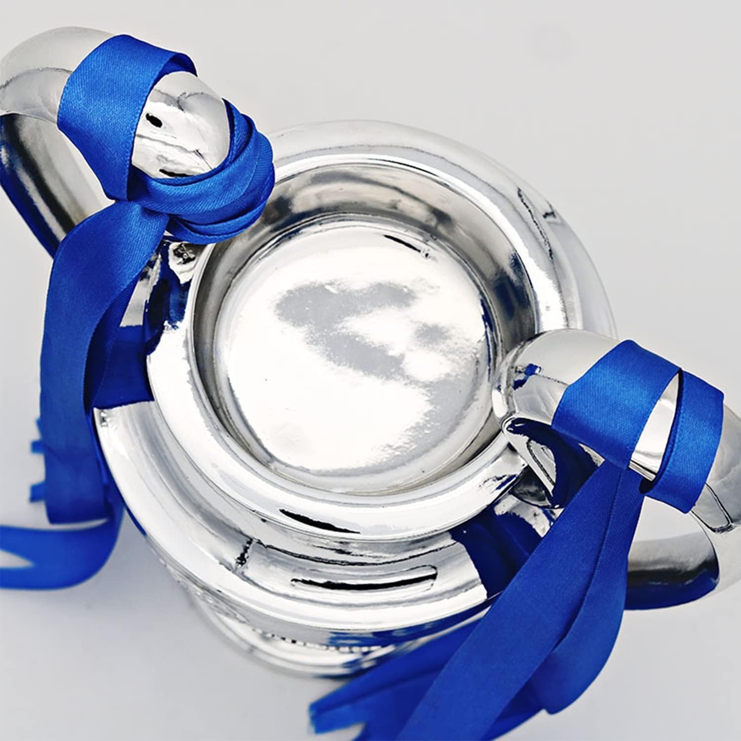 Championship Trophy – Chrome Plated Silver/Blue