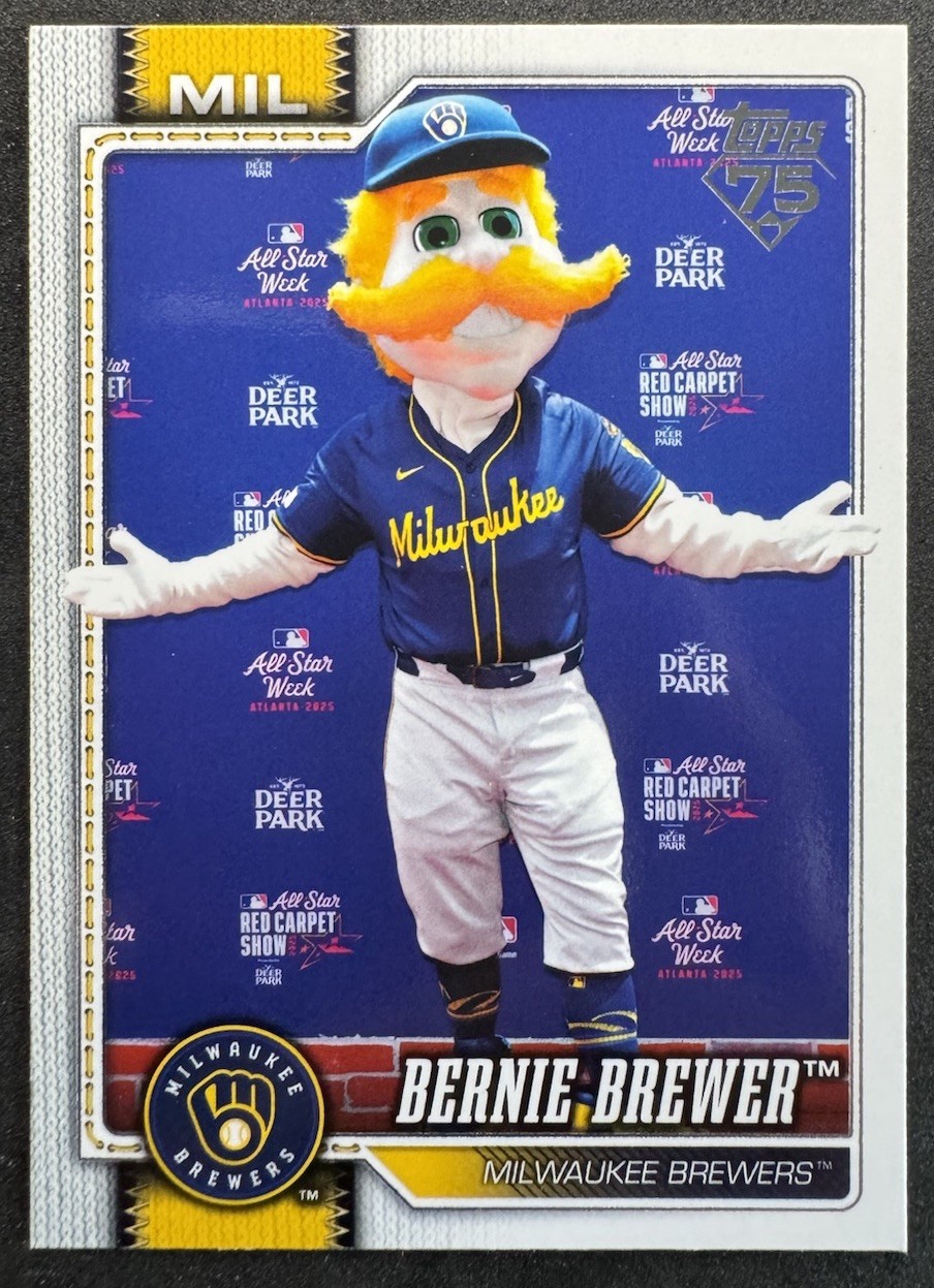 2026 Topps Bernie Brewer #M-5 Mascots Milwaukee Brewers