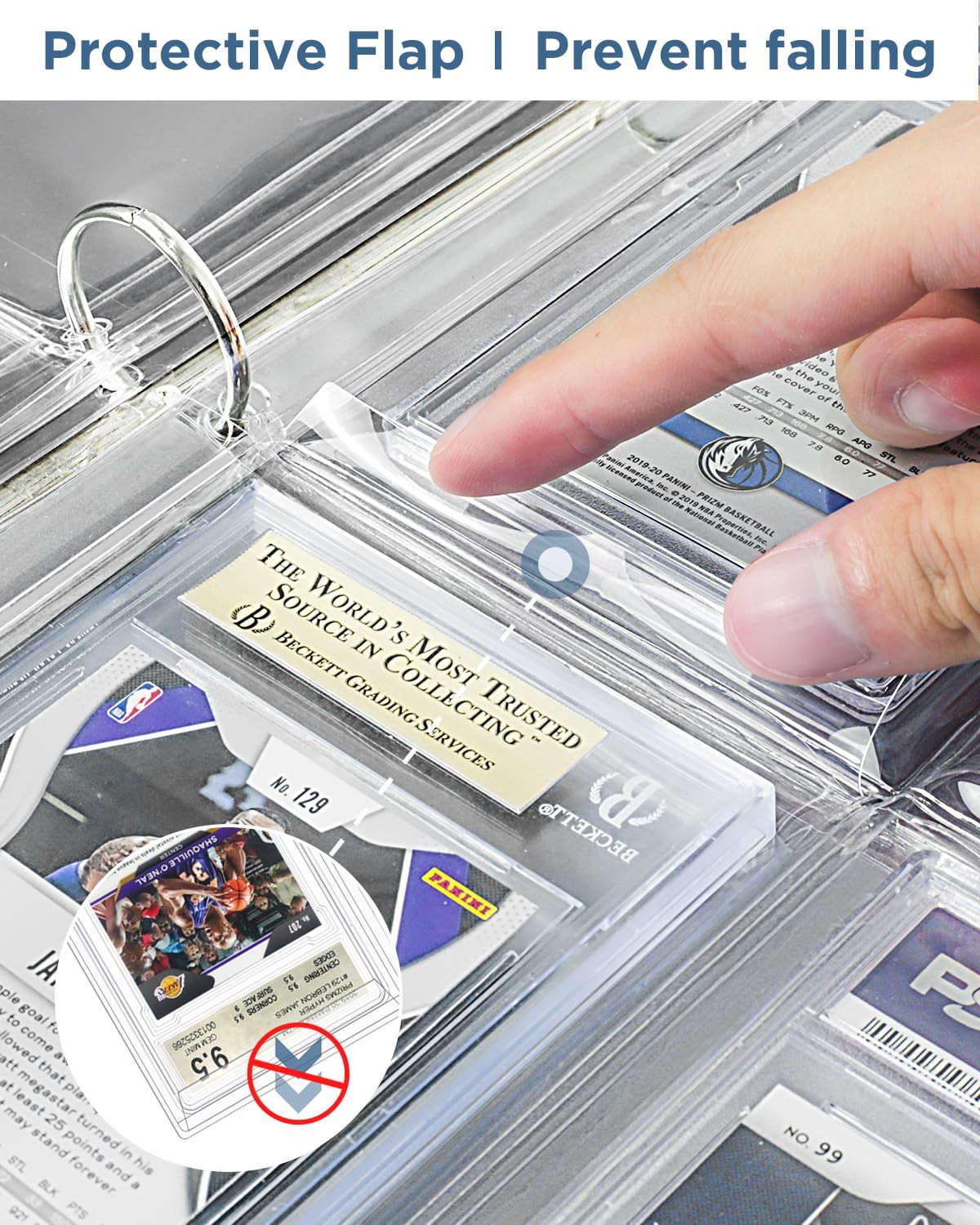 CollectHall Graded Card Sleeves, PSA Graded Card Slab Binder Pages for Storag…