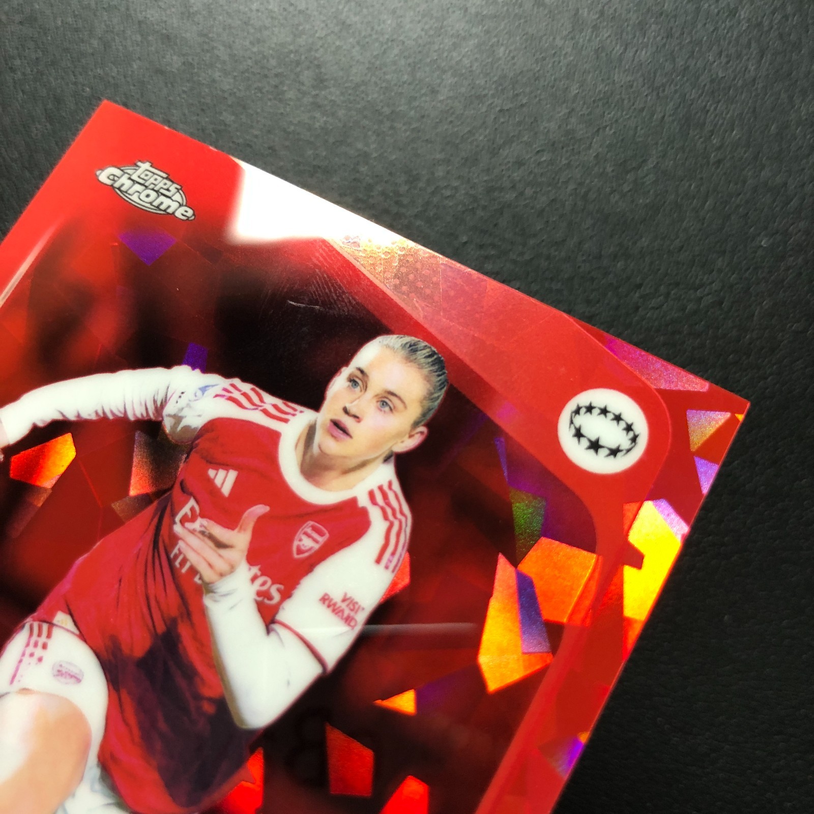 2025-26 Topps Chrome UEFA Women’s Sapphire Alessia Russo Red 1/5 ≈1/1 Arsenal