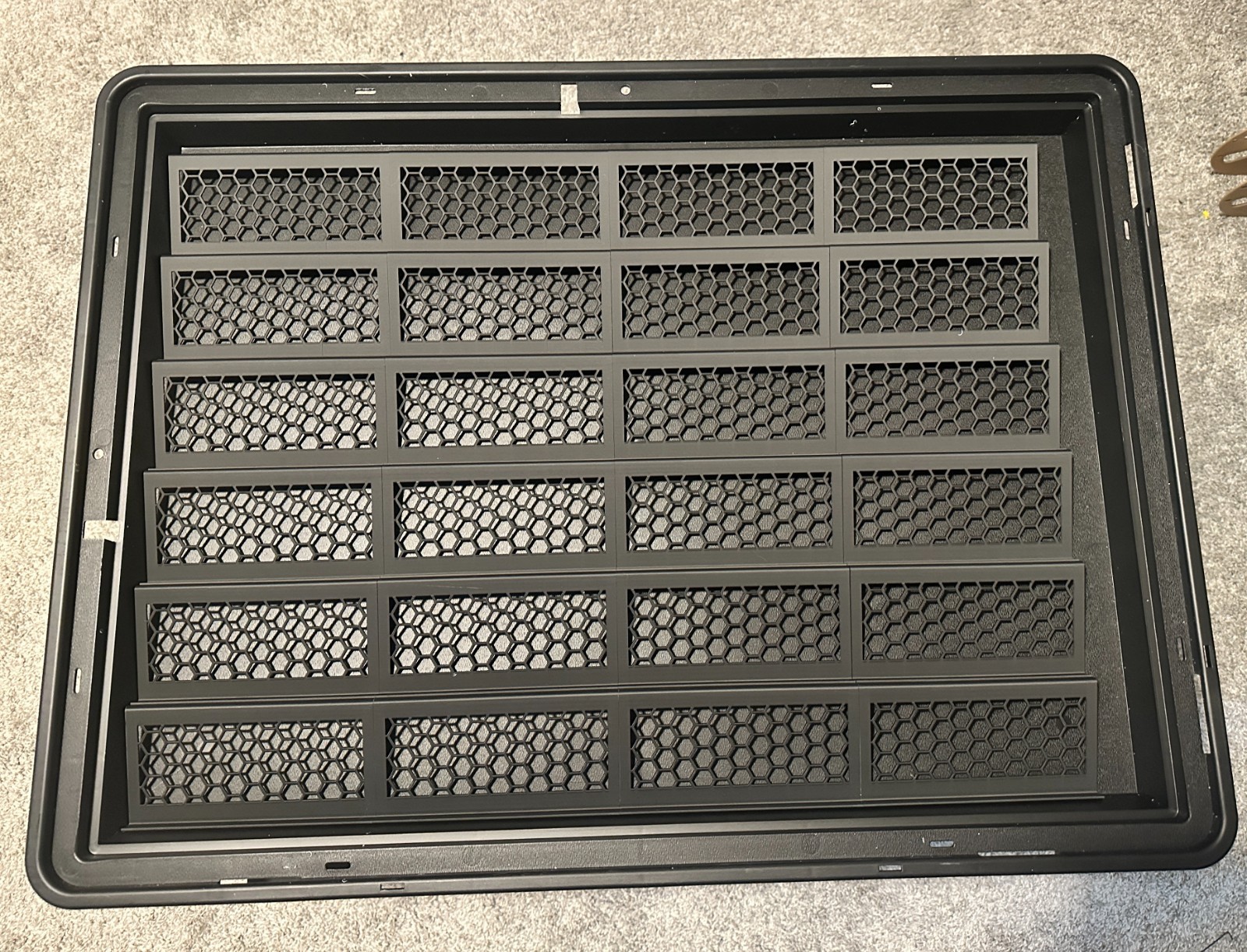 Zion Card Display Case – Full Riser Set – 24 – Graded Slabs Or Singles – Black