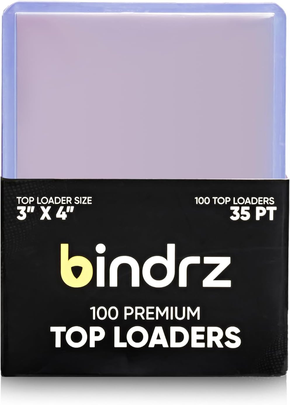100 Top Loaders Card Protector – 3” X 4” 35PT Rigid Toploaders – Archival Safe H