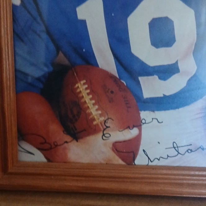 Johnny Unitas Indianapolis Colts Signed Original Photo #19 NFL Football