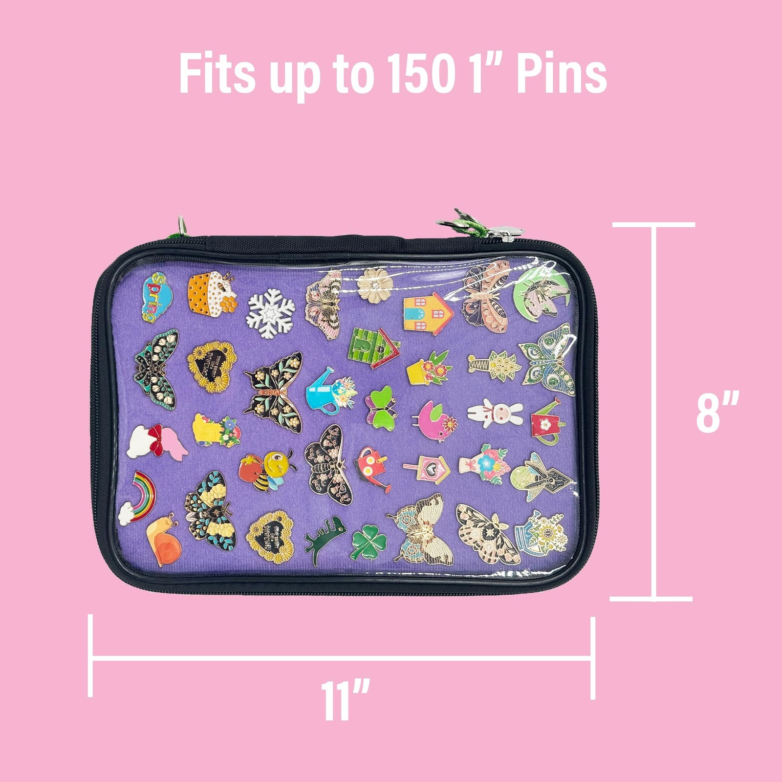 PinFolio Show Pin Display Bag, Lightweight Pin Book Designed for Storage & Ea…