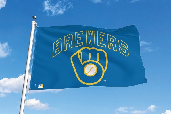 MILWAUKEE BREWERS 3’X5′ FLAG/BANNER *100% FULL COLOR ON BOTH SIDES OF THE FLAG*