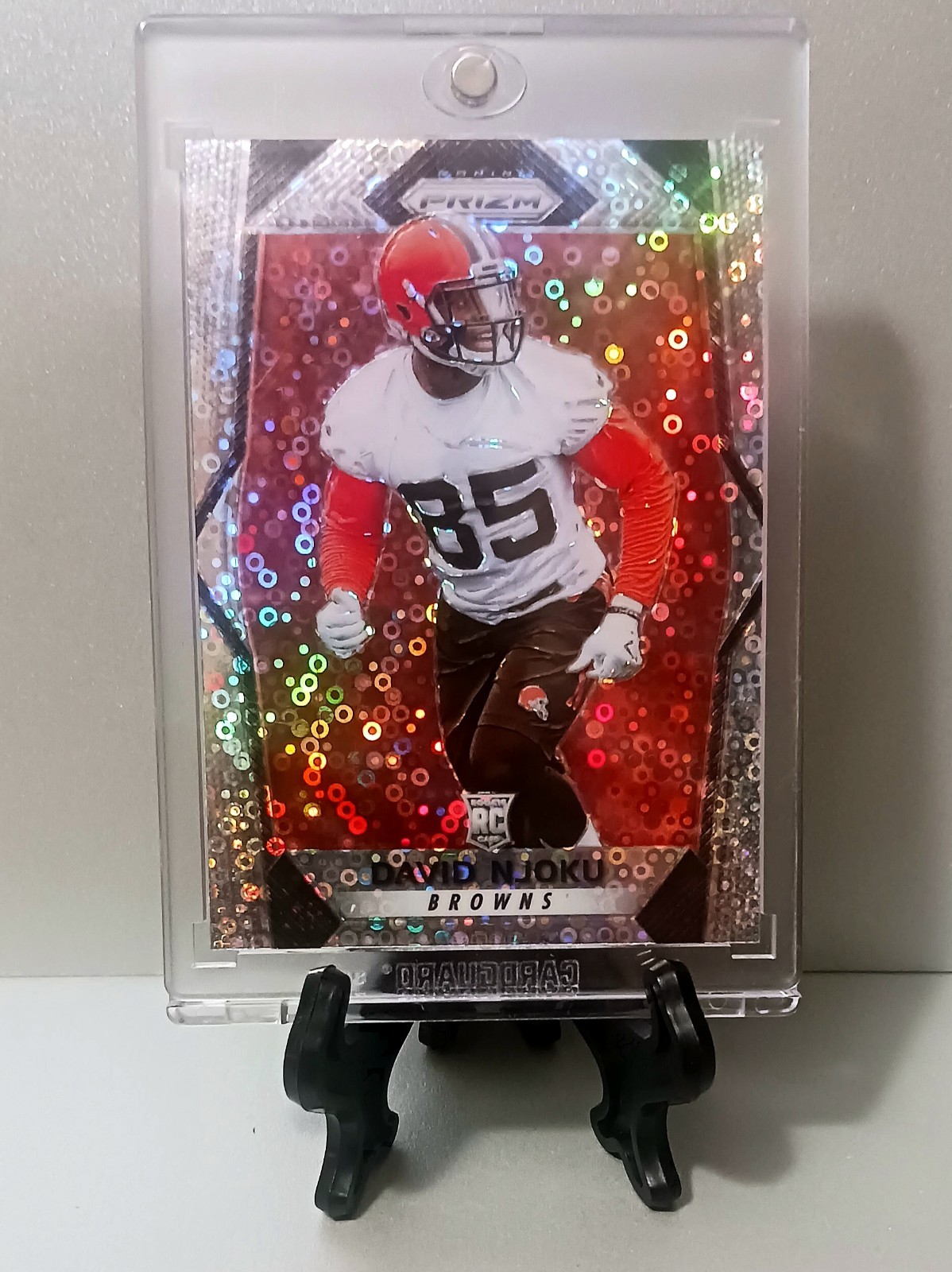2017 Panini Prizm David Njoku Rookie Silver Disco Prizm Mint Condition