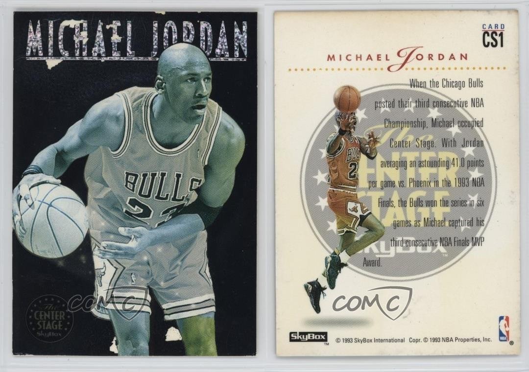 1993-94 Skybox Premium The Center Stage Michael Jordan #CS1 HOF 06or