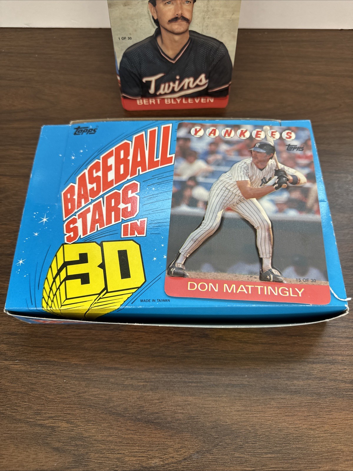 1986 Topps 3D 3-D Baseball Stars Complete Set 1-30 With Original Box