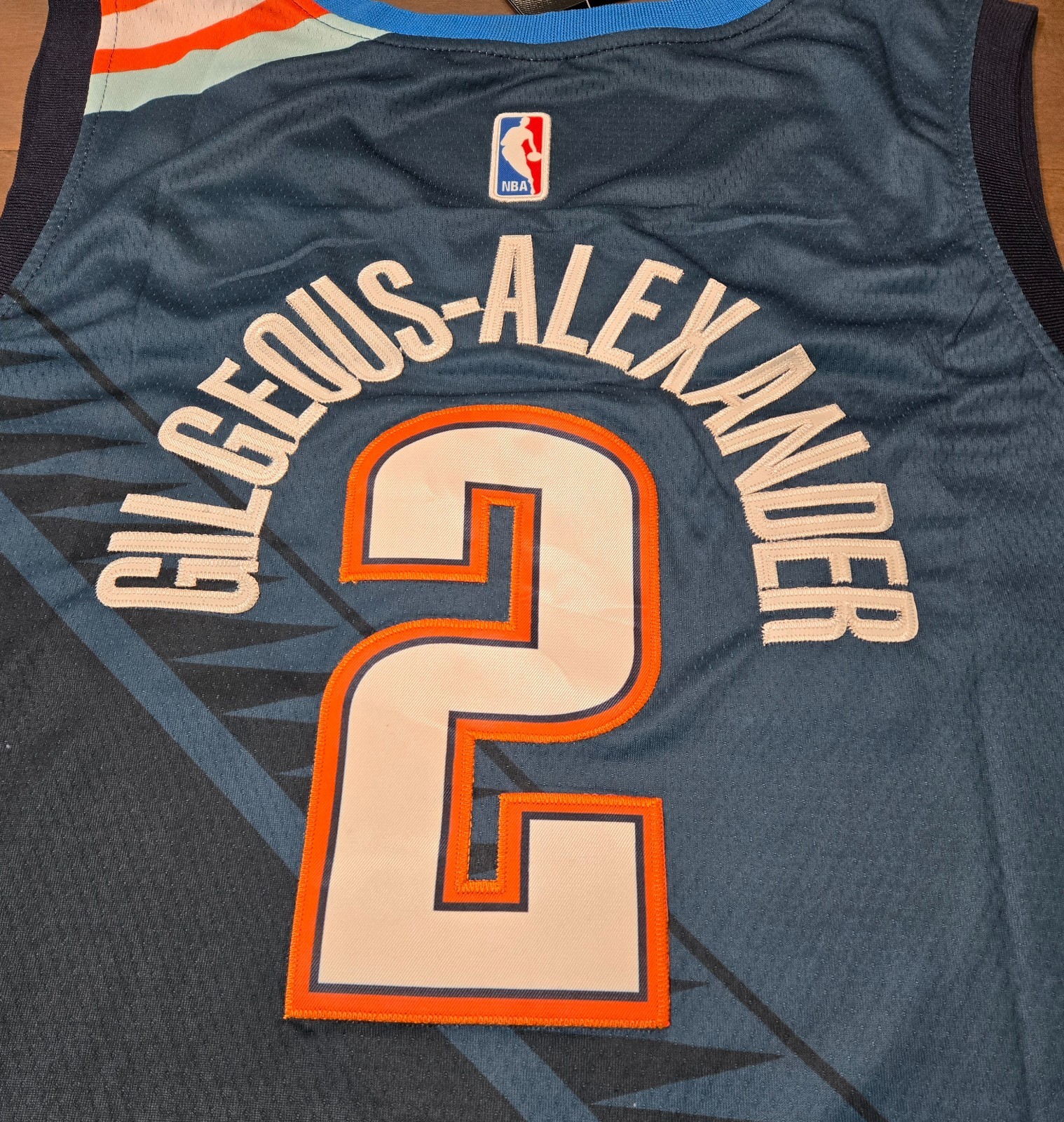OKC Thunder #2 Shai Gilgeous-Alexander Stitched Navy 25/26 City Edition Jersey