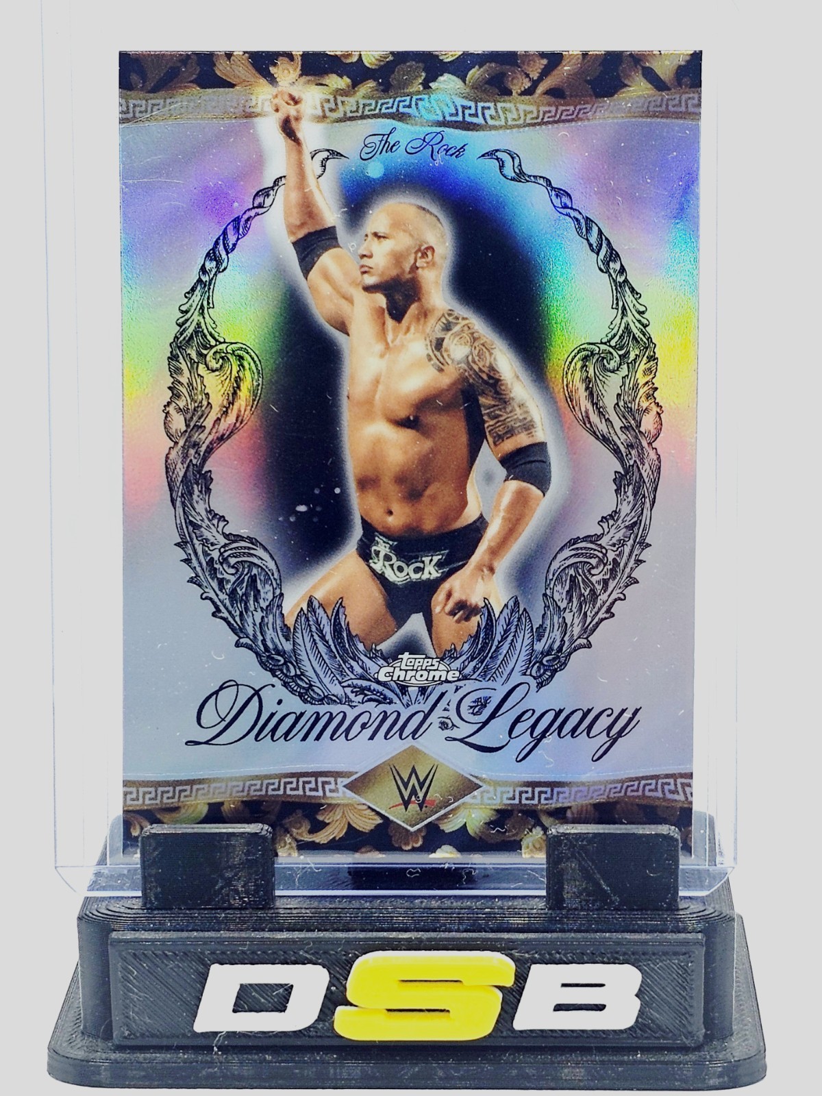 2026 Topps Chrome WWE The Rock Diamond Legacy SSP RDL-21 The Rock, Legend Hobby