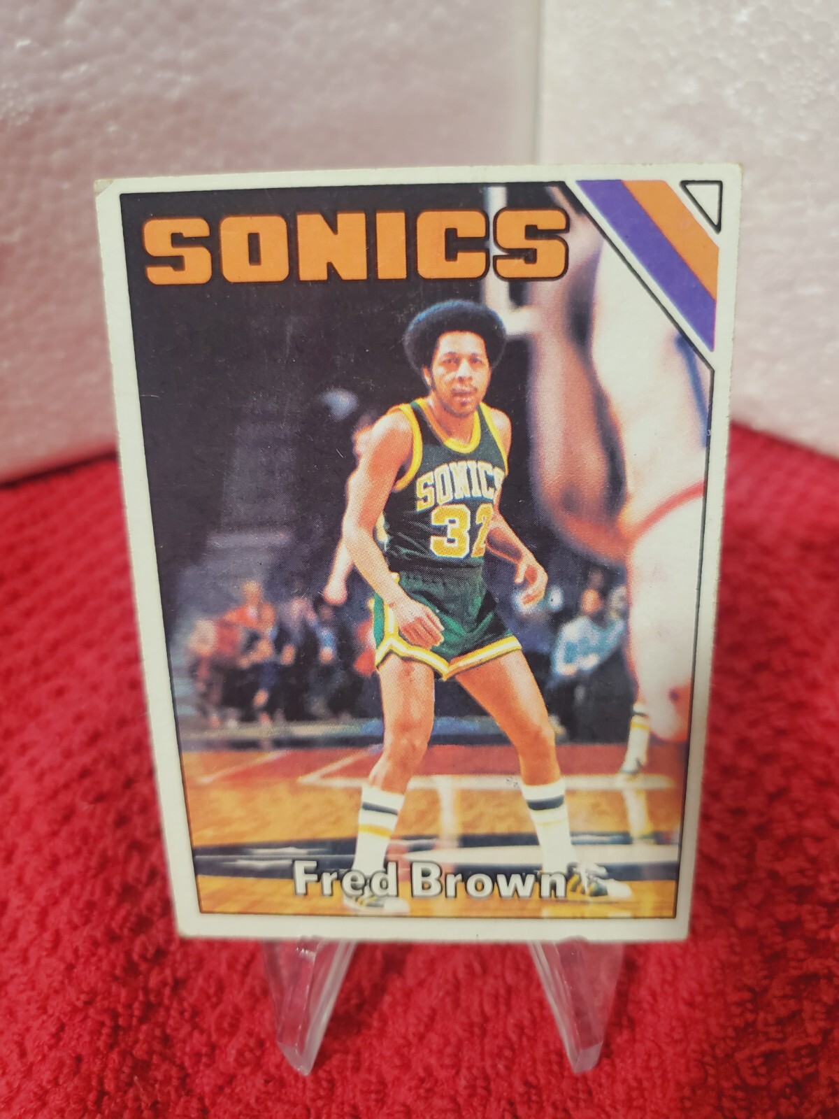 1975 Topps NBA Fred Brown #41 “Downtown Freddie Brown” Seattle Supersonics