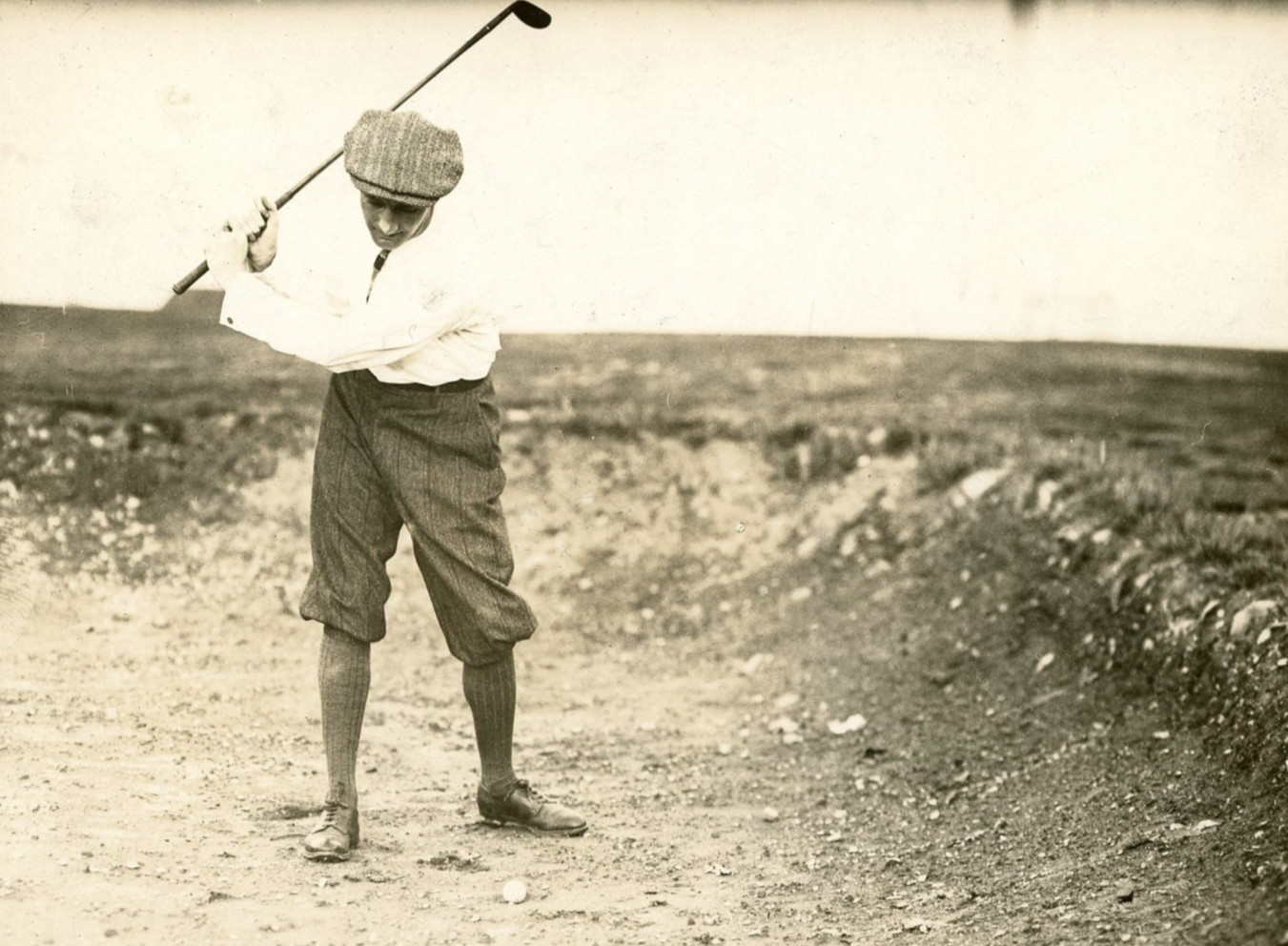 1915 Jerry Travers US Open Golf Champion Brown Bros Type 2 Photo Published BOOK