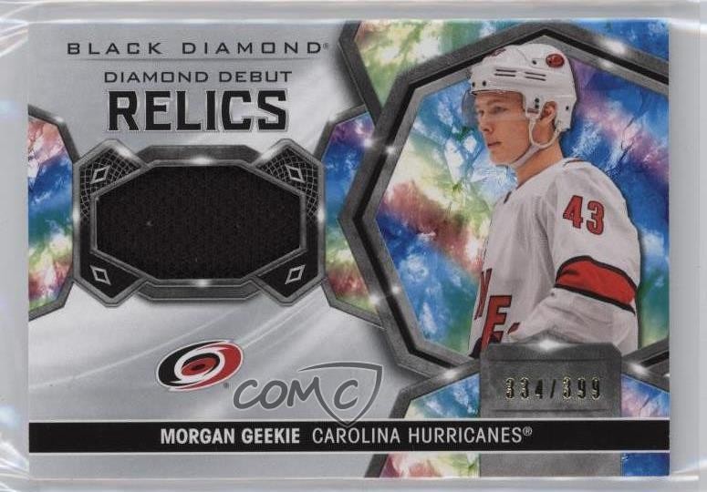 2020 Upper Deck Black Diamond Debut Relics 334/399 Morgan Geekie Rookie RC 14sr