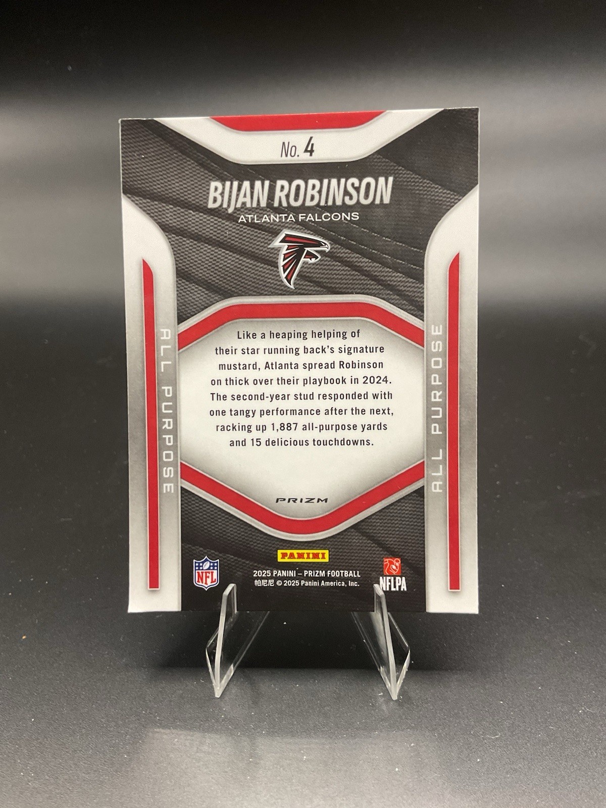 2025 Panini Prizm – All Purpose Prizms No Huddle #4 Bijan Robinson Mint Falcons